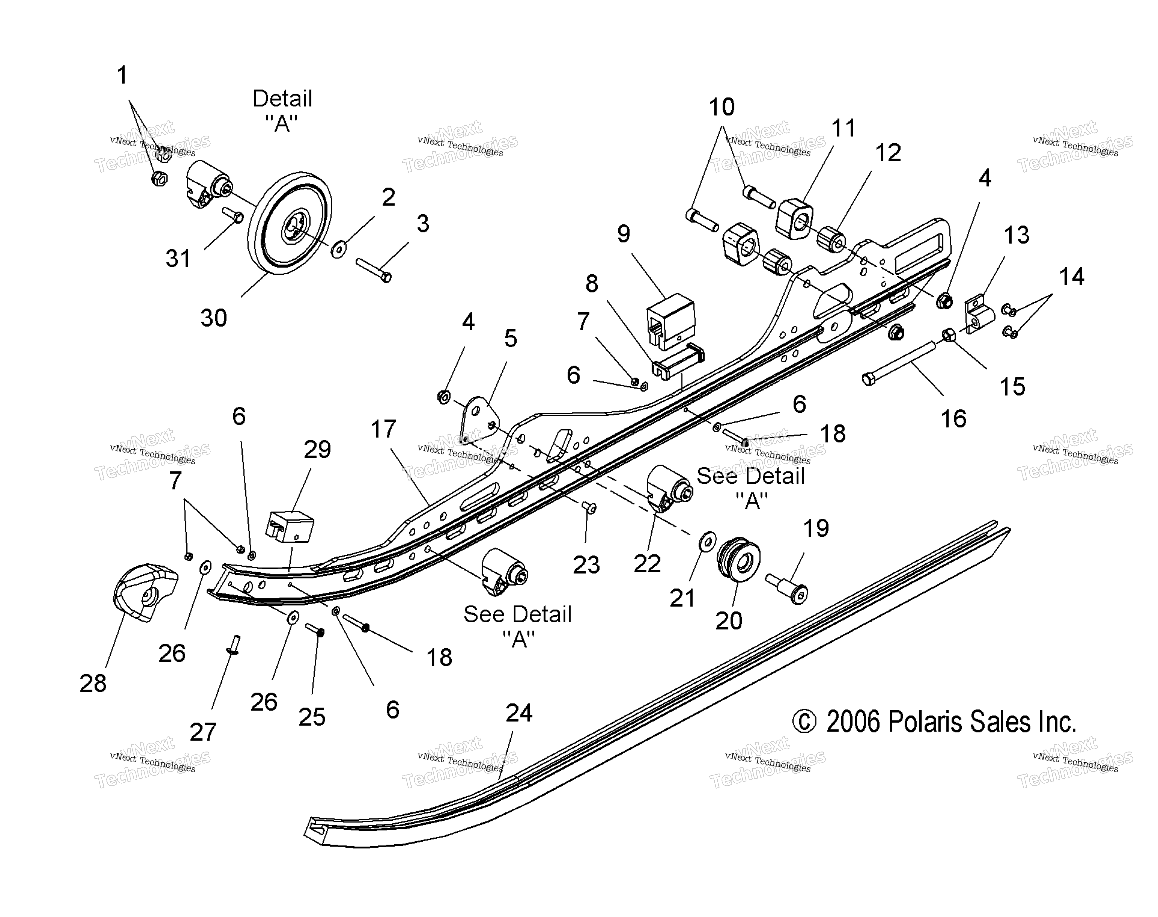 Suspension, Rail крепление S07pp6hs / Hsa / Hsb (49Snowsusprailclean)