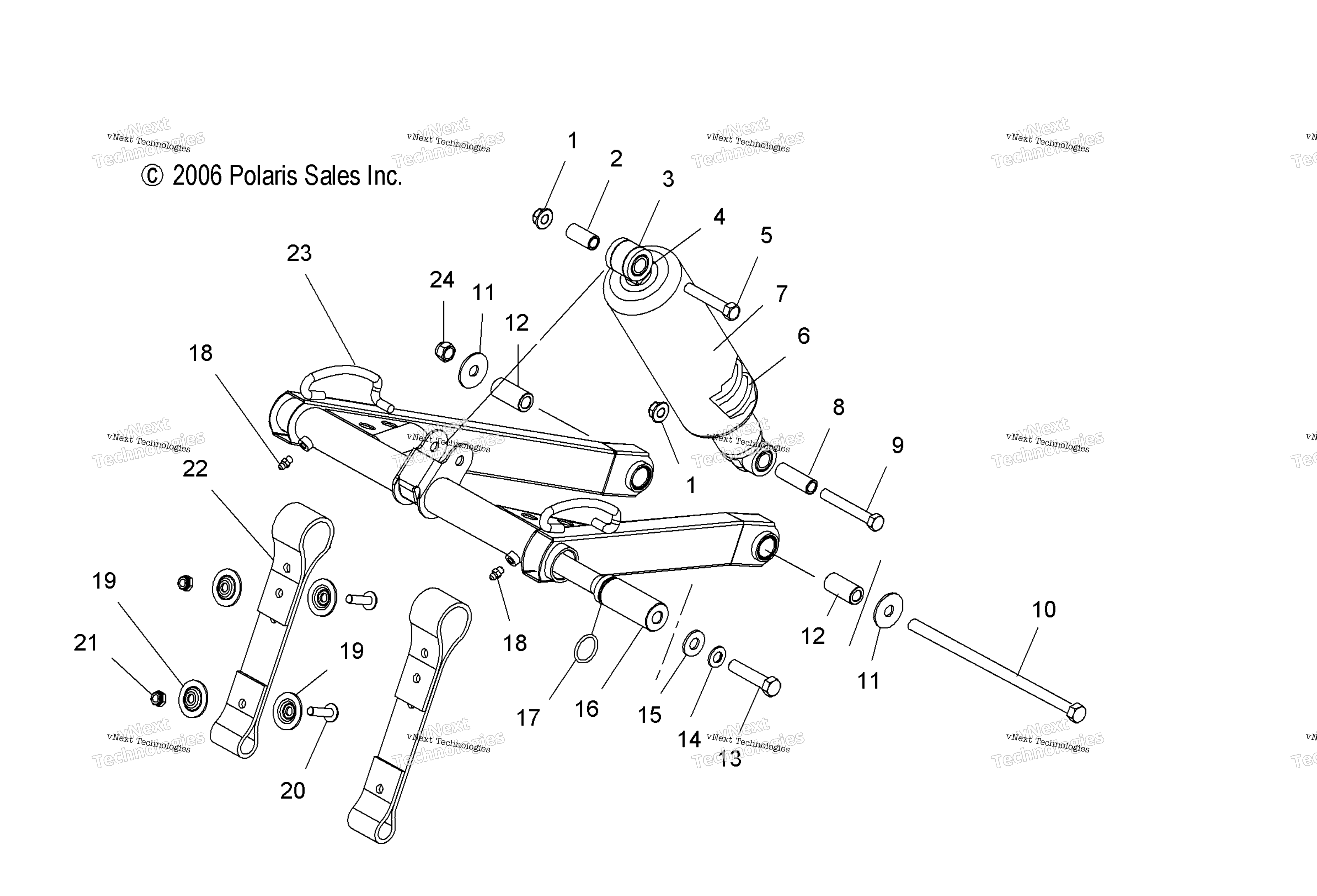 Torque Arm, передний S07pp6hs / Hsa / Hsb (49Snowftaclean)
