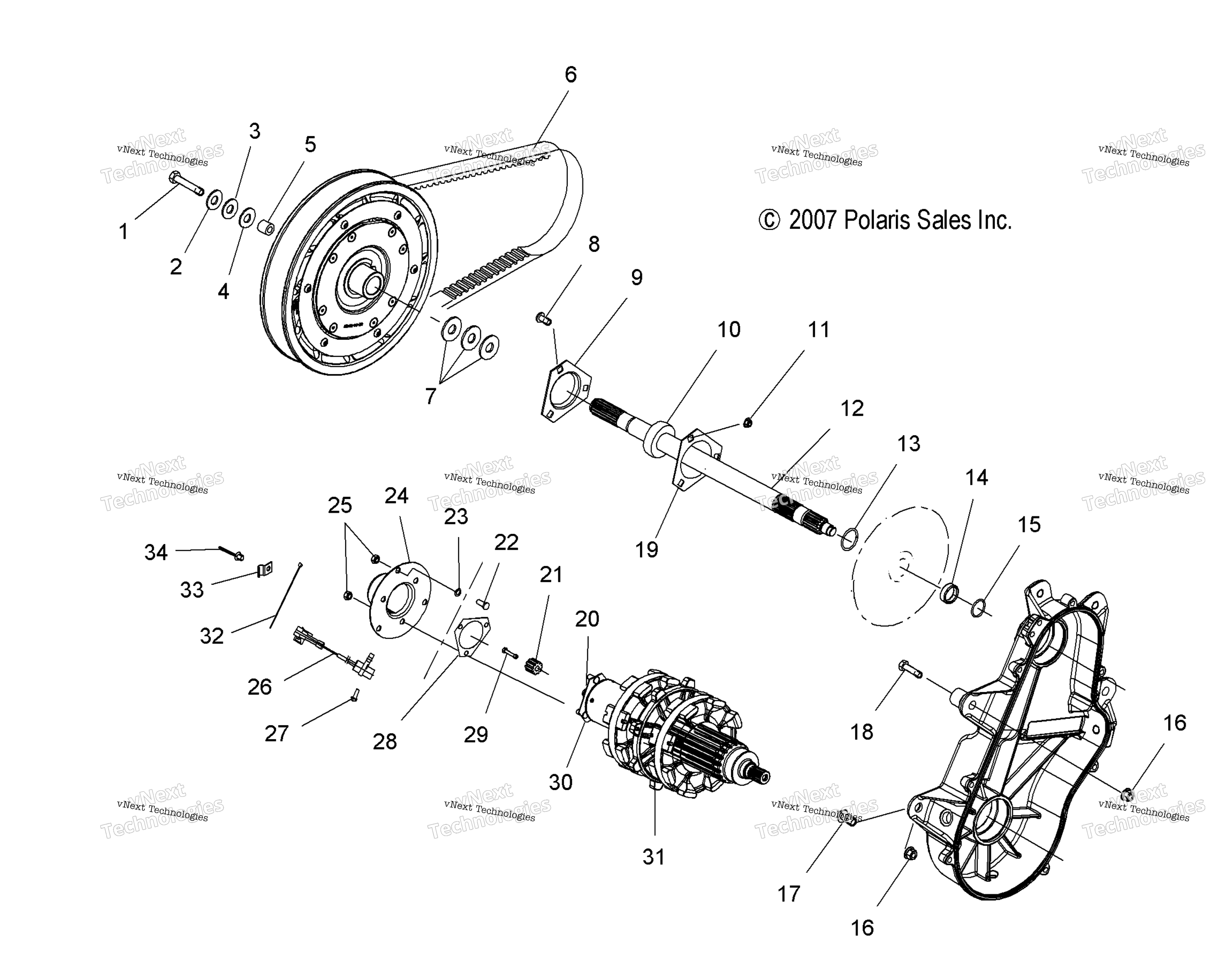 Трансмиссия Assembly (49Snowdrivetrain08800rmk)