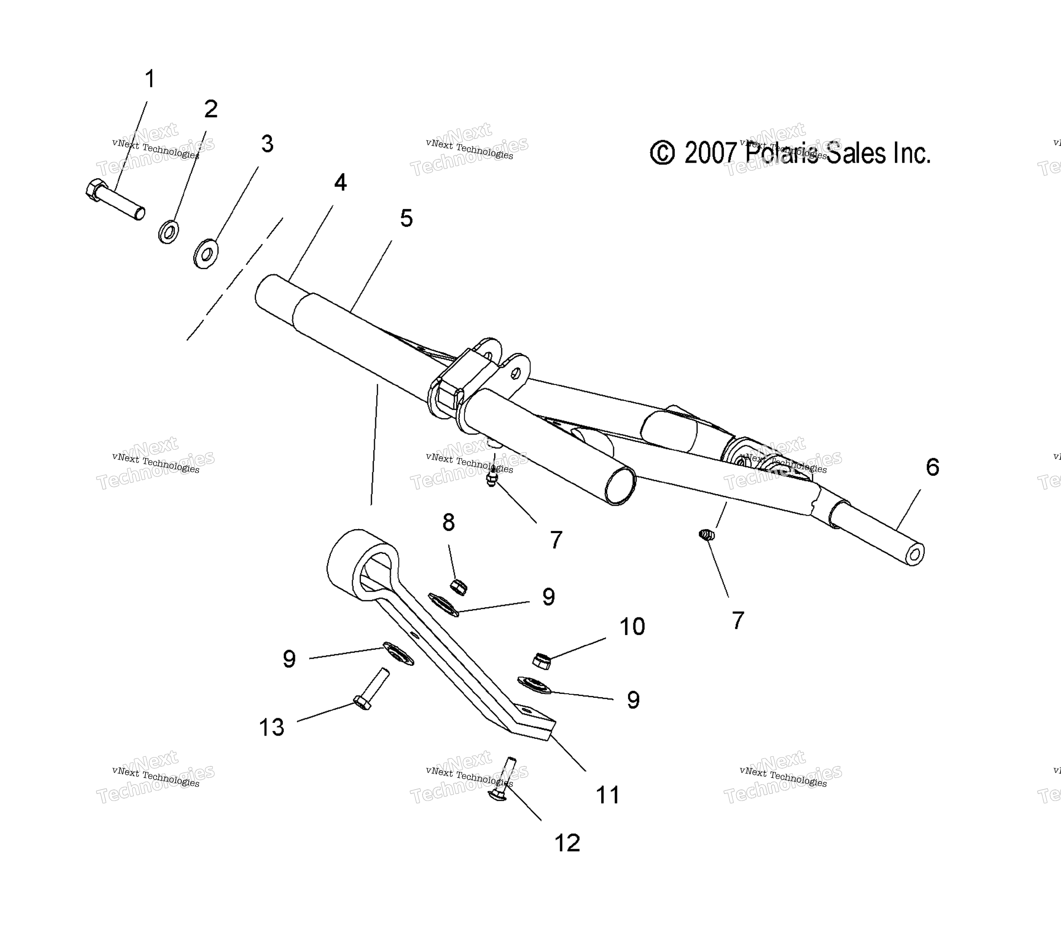 Suspension, Torque Arm, передний (49Snowfta08iqtrbo)