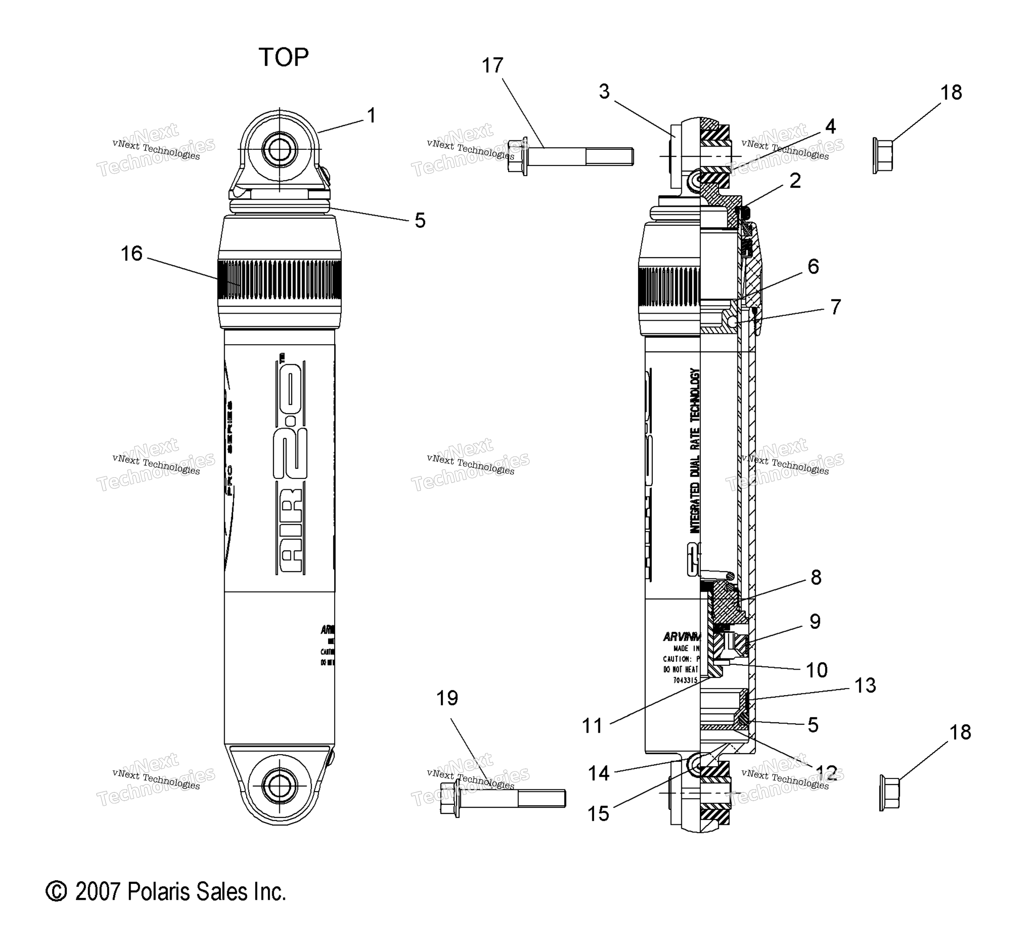 Suspension, Shock, Ifs (Dragon) S09ps8esl / Eel (49Snowshockifs7043315)