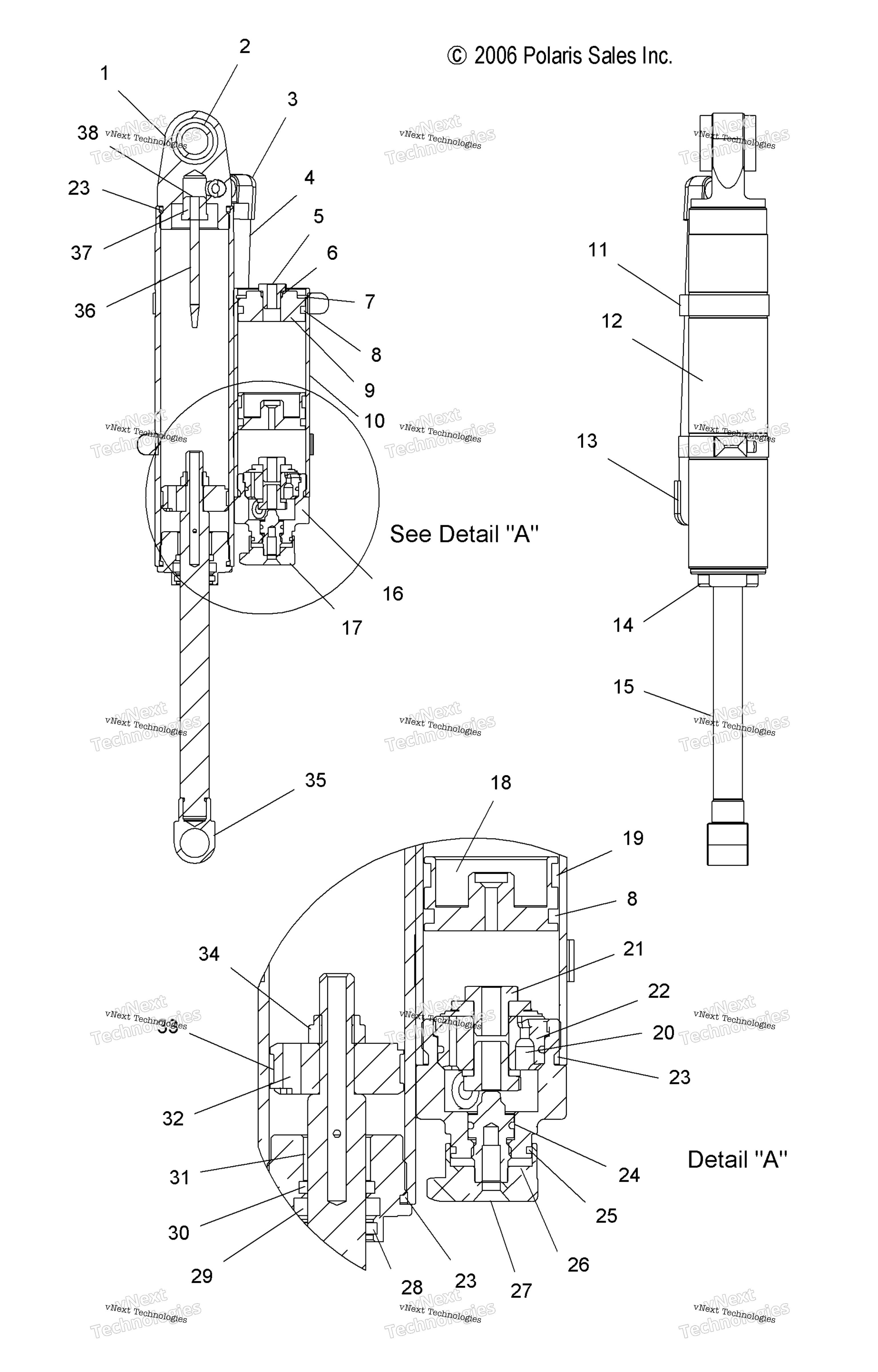 Suspension, Shock, задний Track All Options (49Snowshockrear)