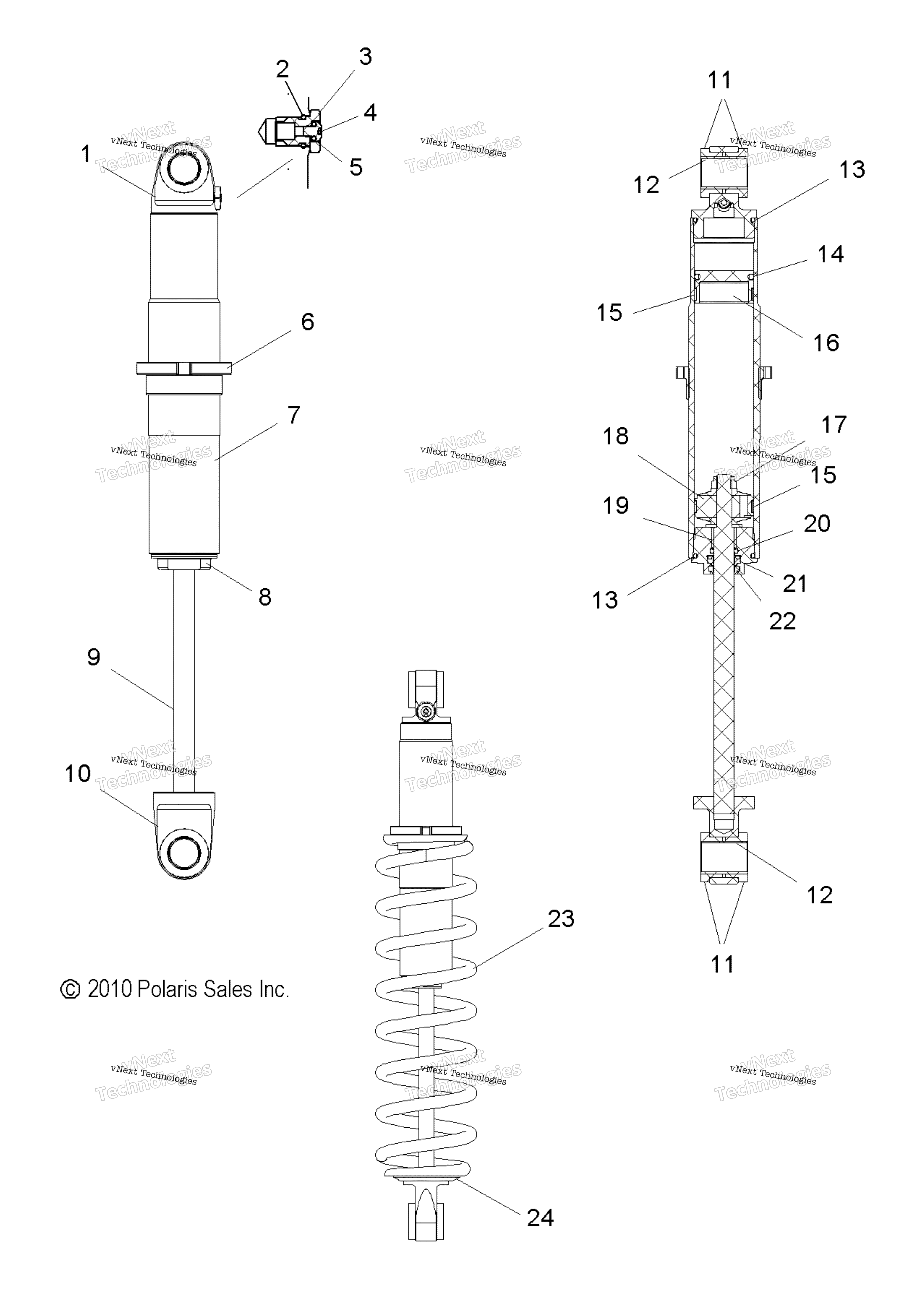 Suspension, Shock, задний Track All Options (49Snowshockrear)