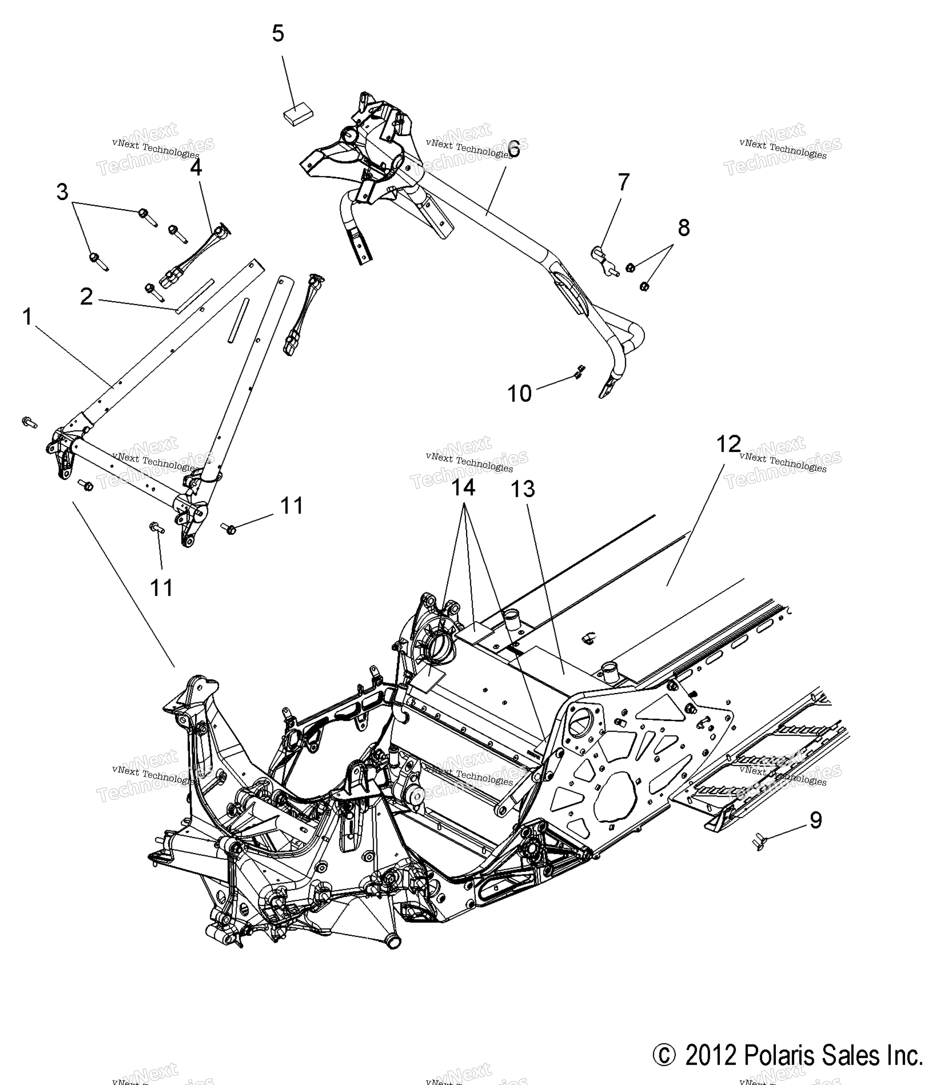 Chassis, Chassis Asm. & Over Structure S13cm6 All опции (49Snowchassisfrt213rmk155)