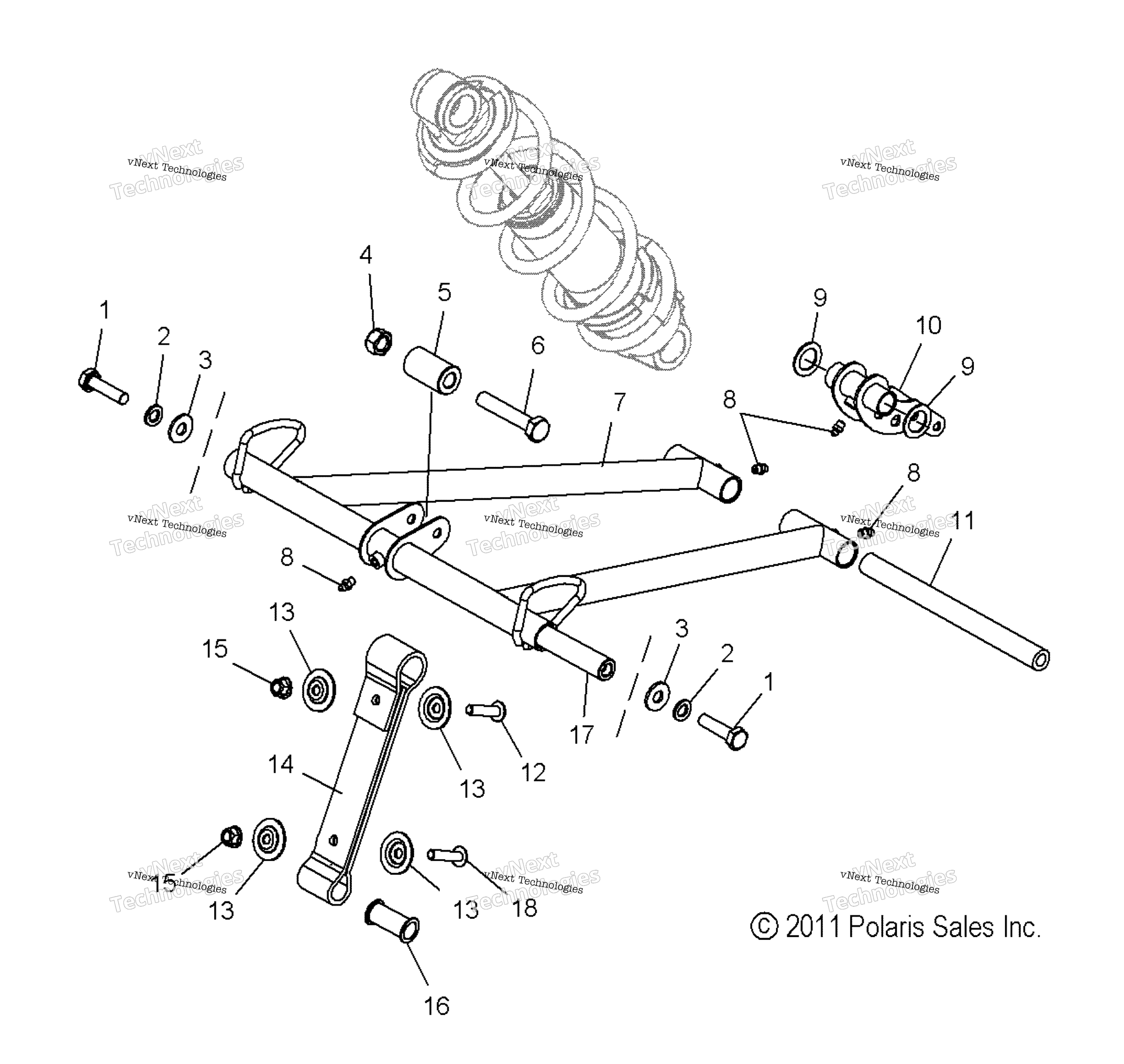 Suspension, Torque Arm, передний S13cm6 All Options (49Snowfta12800prmk)