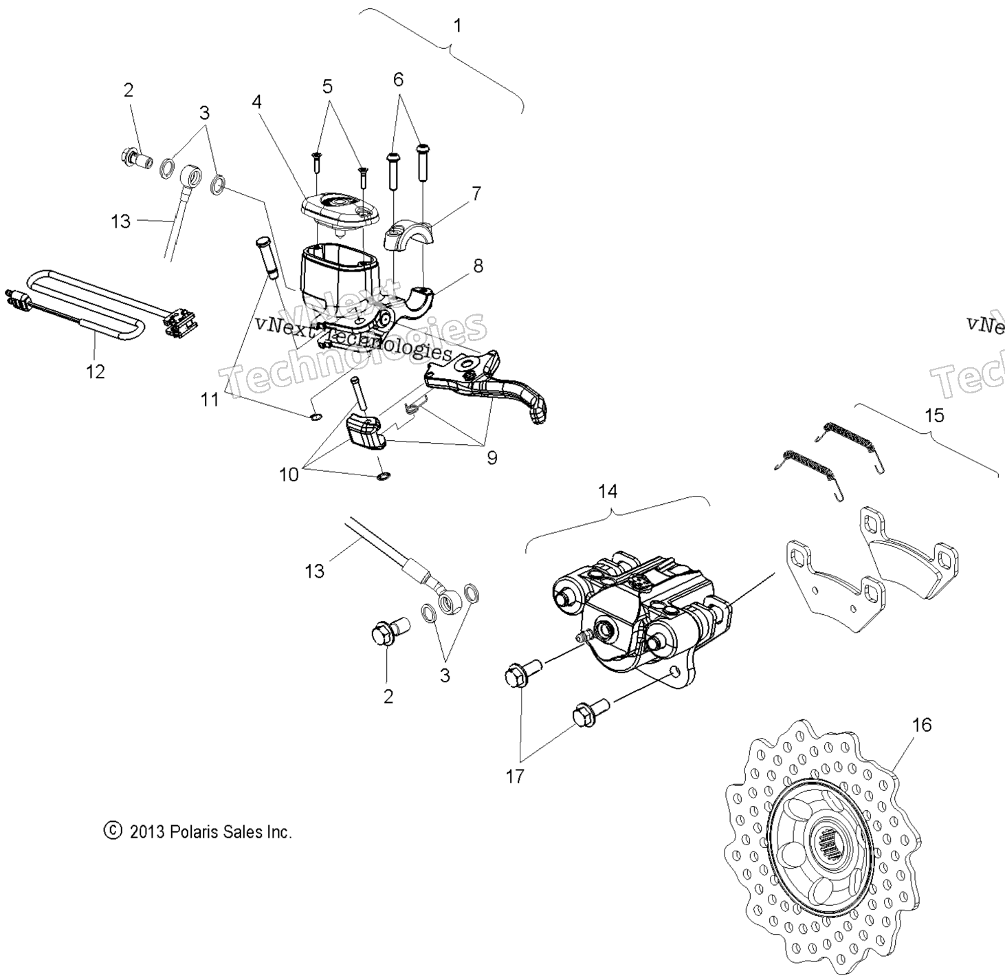 Brakes, тормоз System S15cc6 All Options (49Snowbrake14rmkaslt)