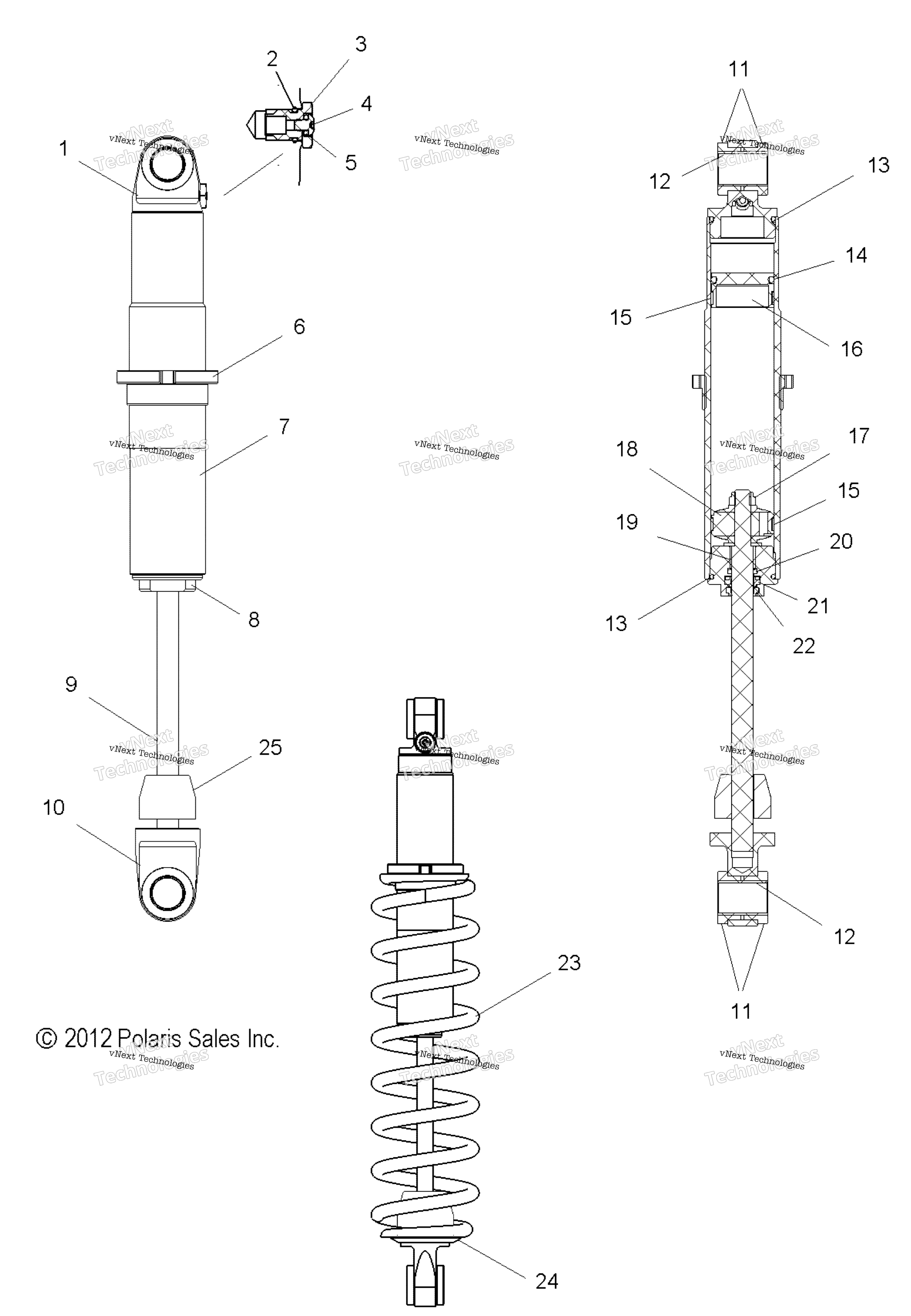 Suspension, Shock, задний Track All Options (49Snowshockrear)