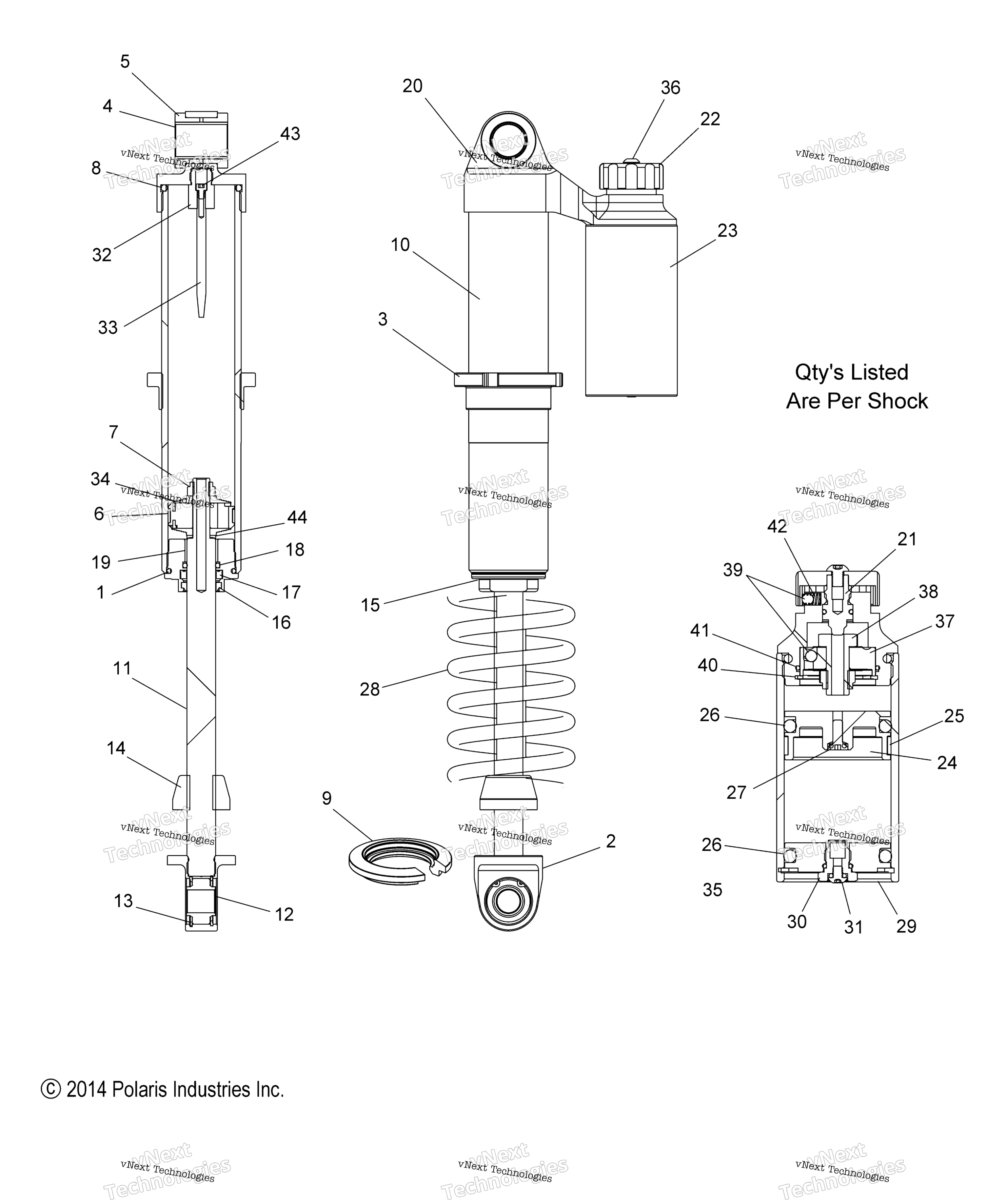 Suspension, Shock, Ifs W / Reservoir (49Snowshockifs)