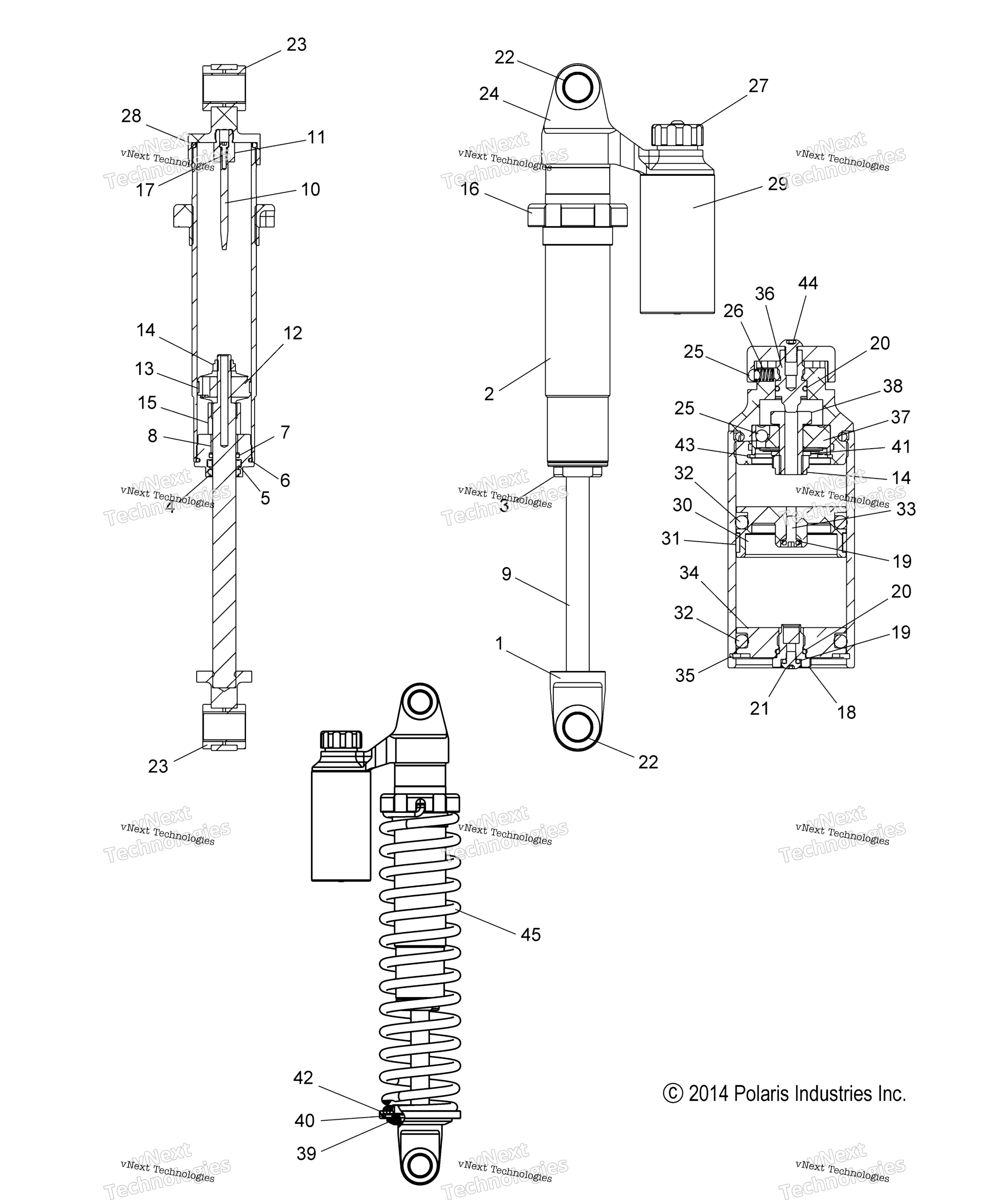 Suspension, Shock, задний Track All Options (49Snowshockrear)
