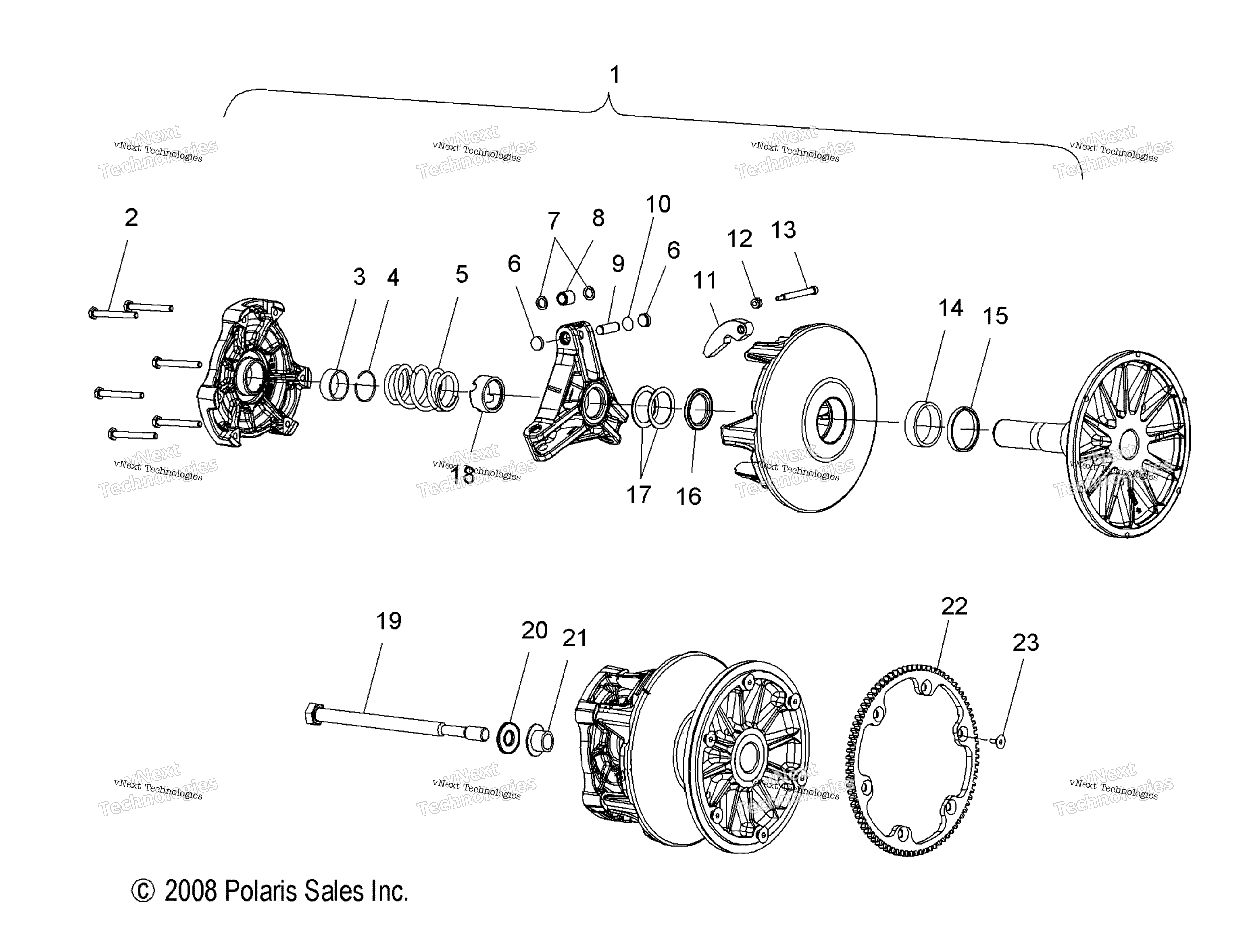 Привод Train, Clutch, Primary
