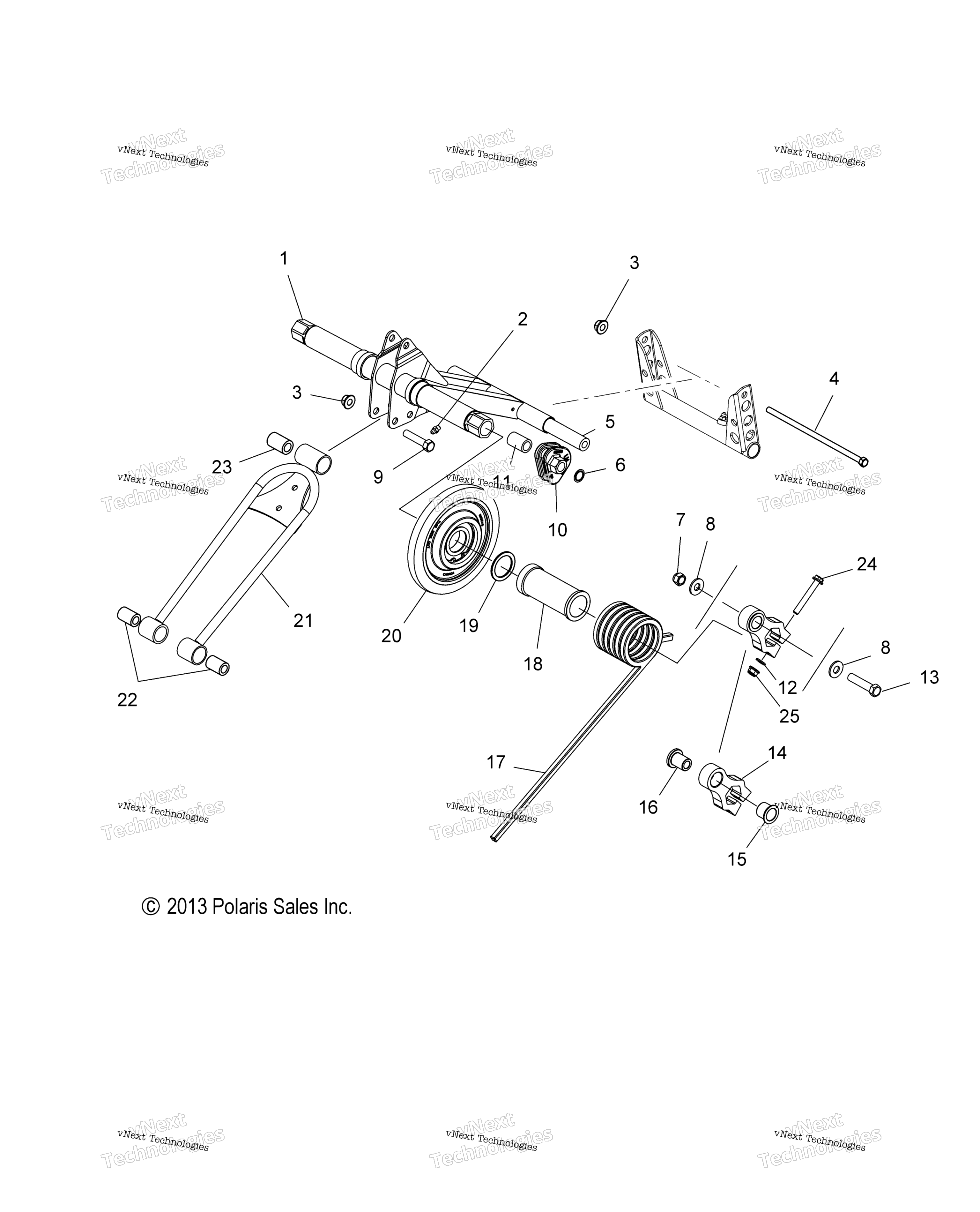 Suspension, Torque Arm, задний All Options