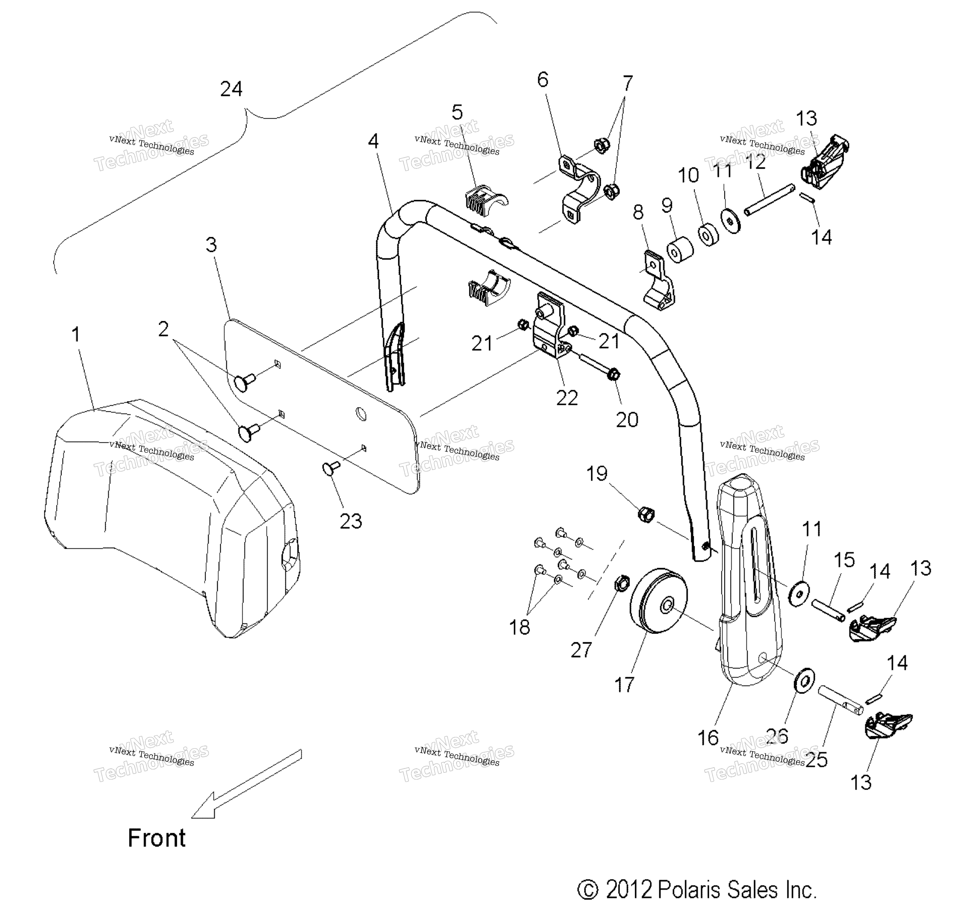 Body, Backrest Asm. S16su5bel / Bsl