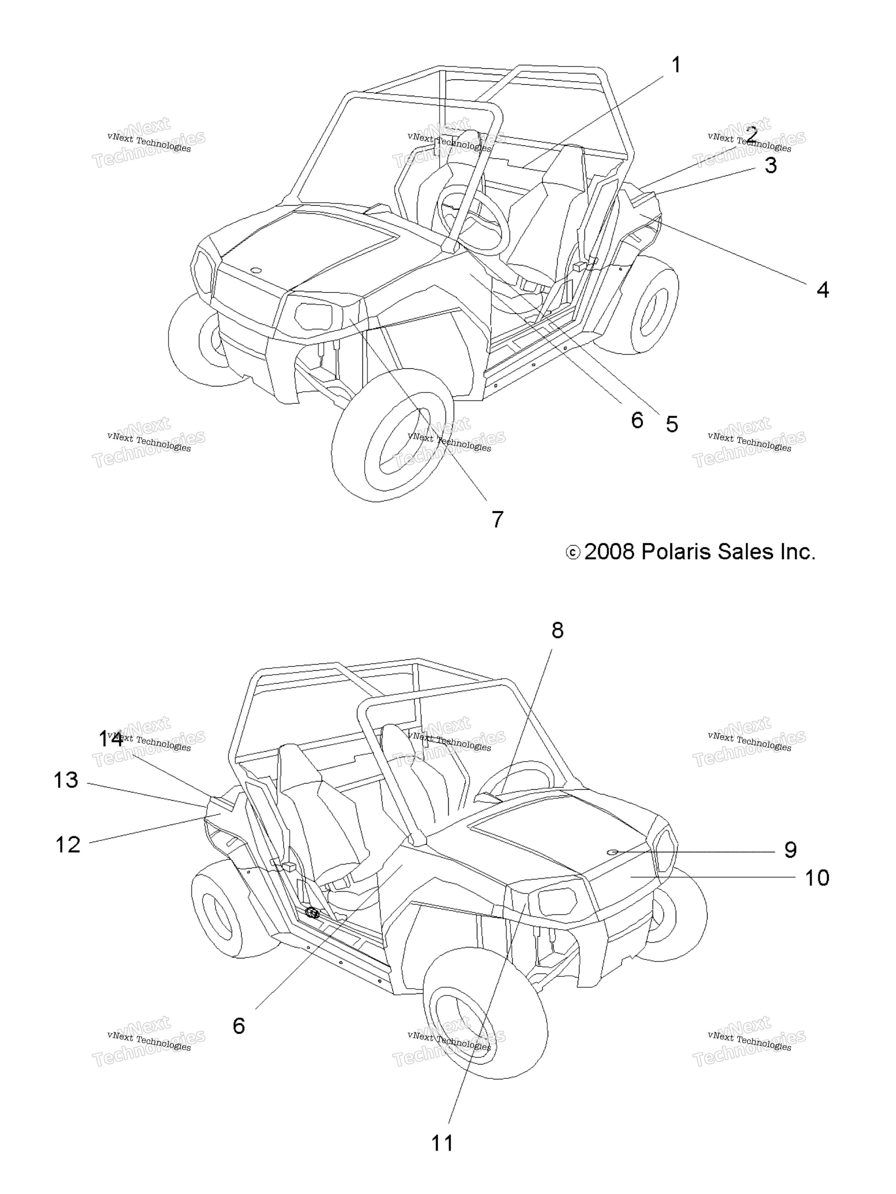 Body, наклейки A09va17aa (49Rgrdecal09rzr170)