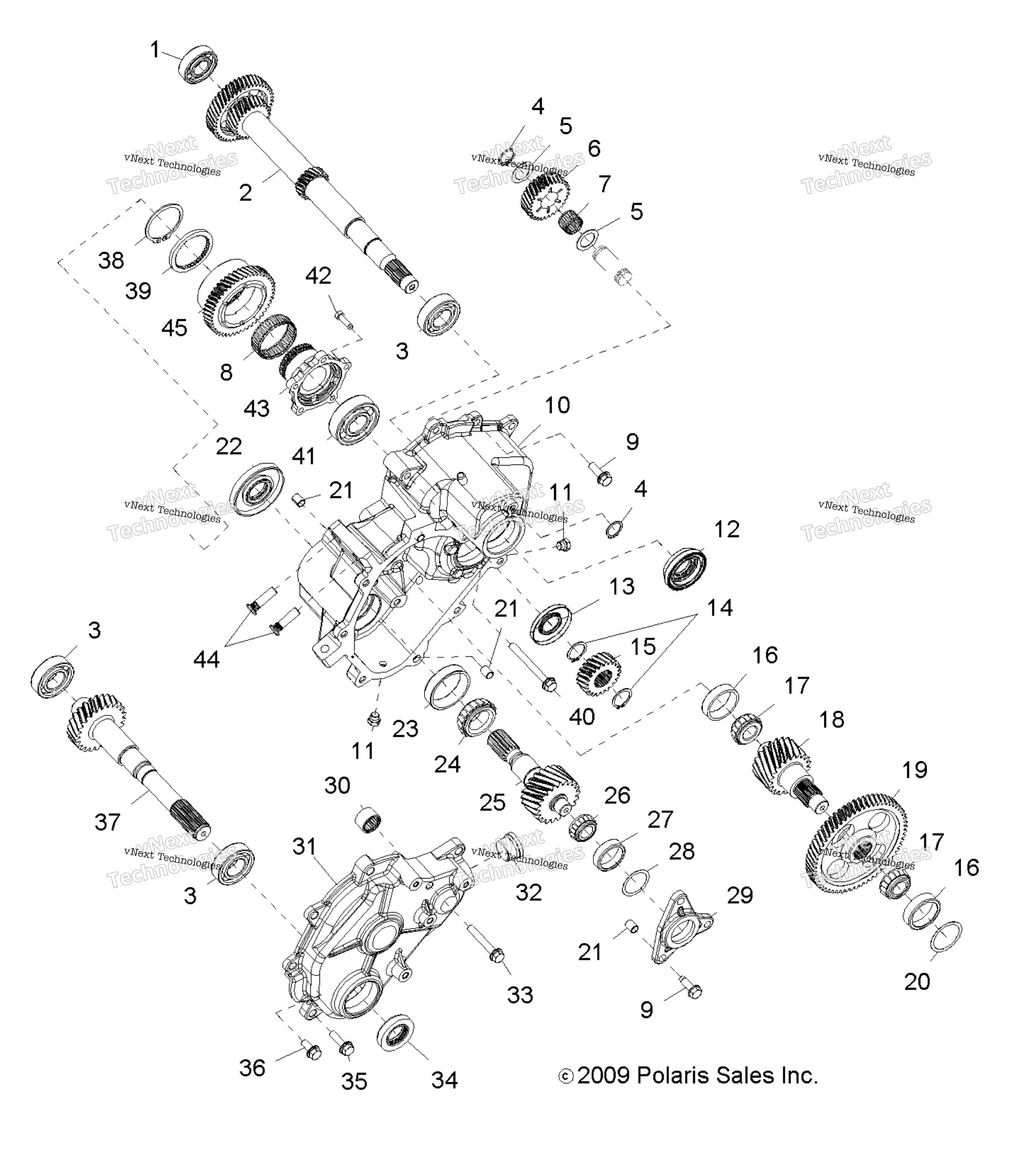 Трансмиссия, главный редуктор Internal Components 1 (49Rgrtrans10rzri)