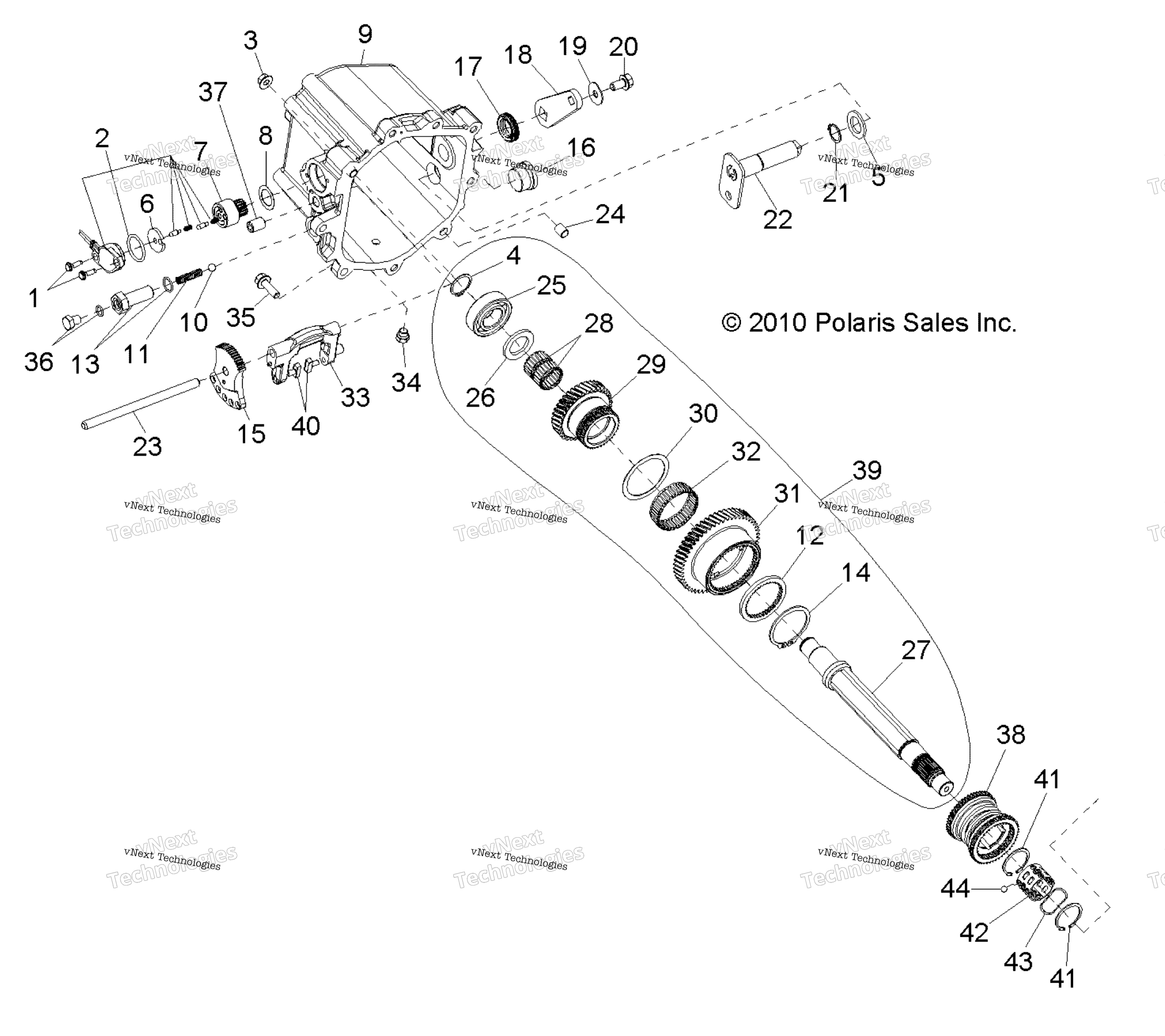 Трансмиссия, главный редуктор Internal Components 2 (49Rgrtransintl23235270)