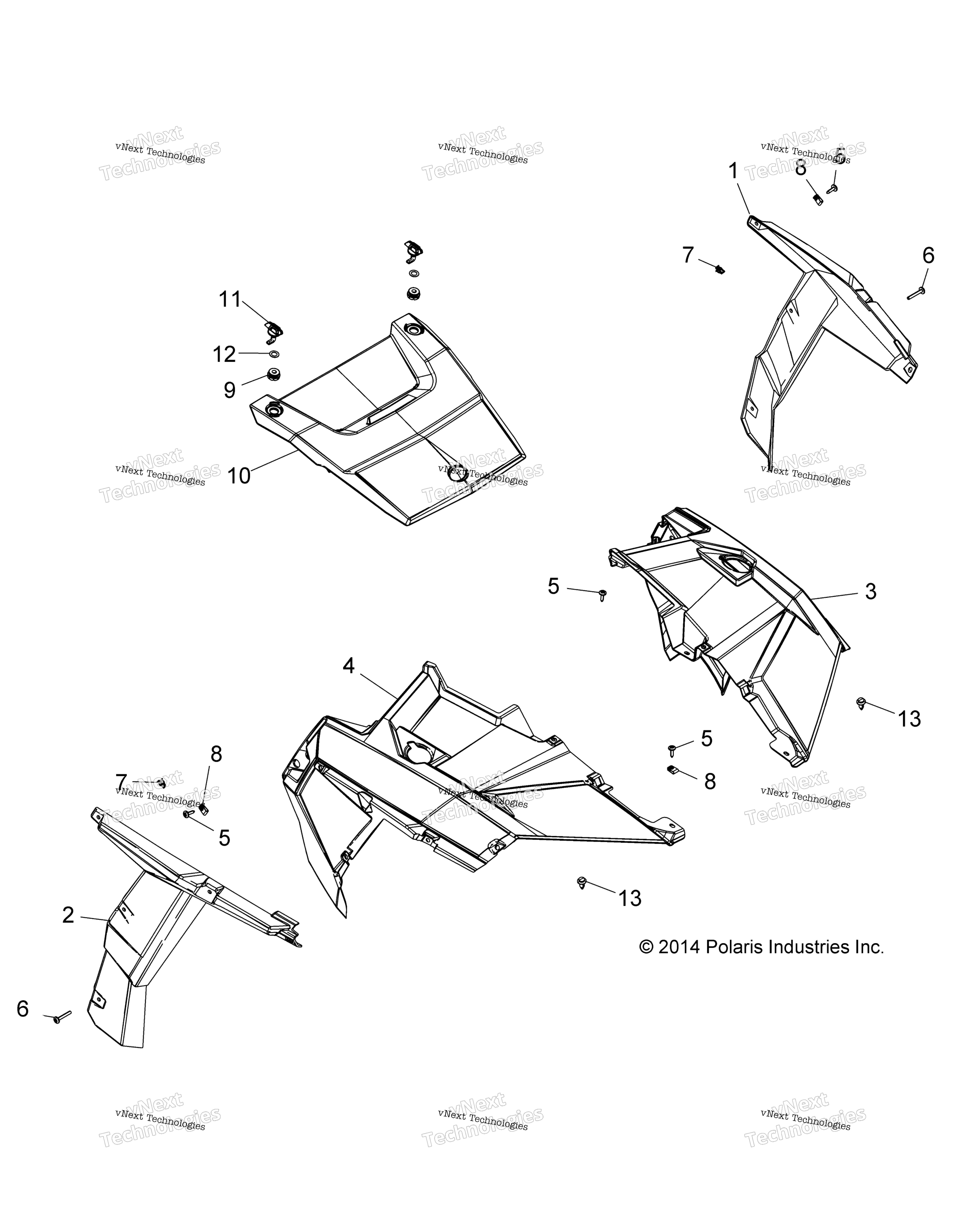 Body, Hood и передний кузов Work Z15va87 All Options