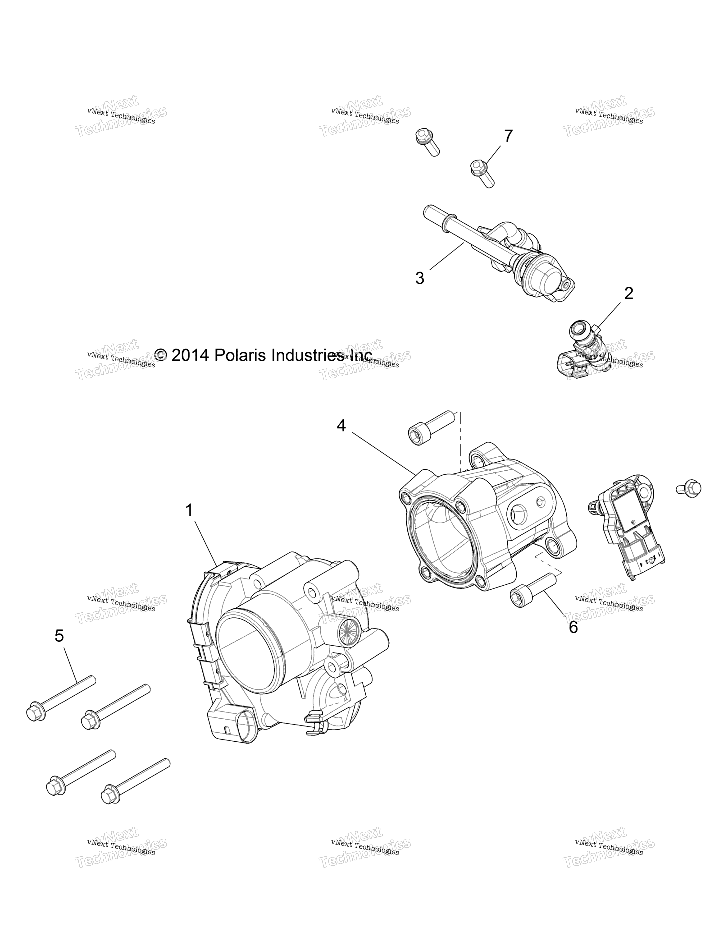 Двигатель, дроссельный узел & Fuel Rail