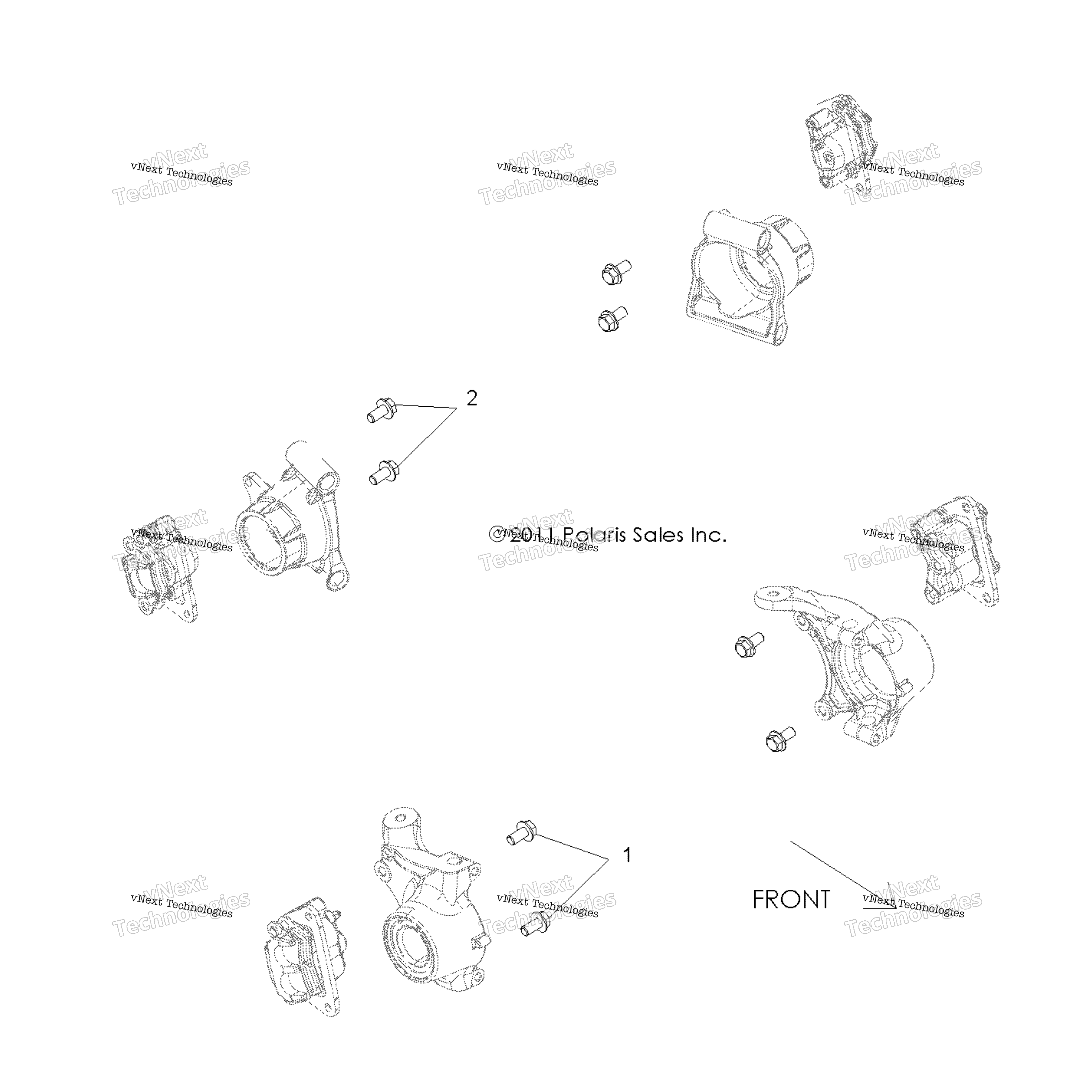 Brakes, Caliper крепление