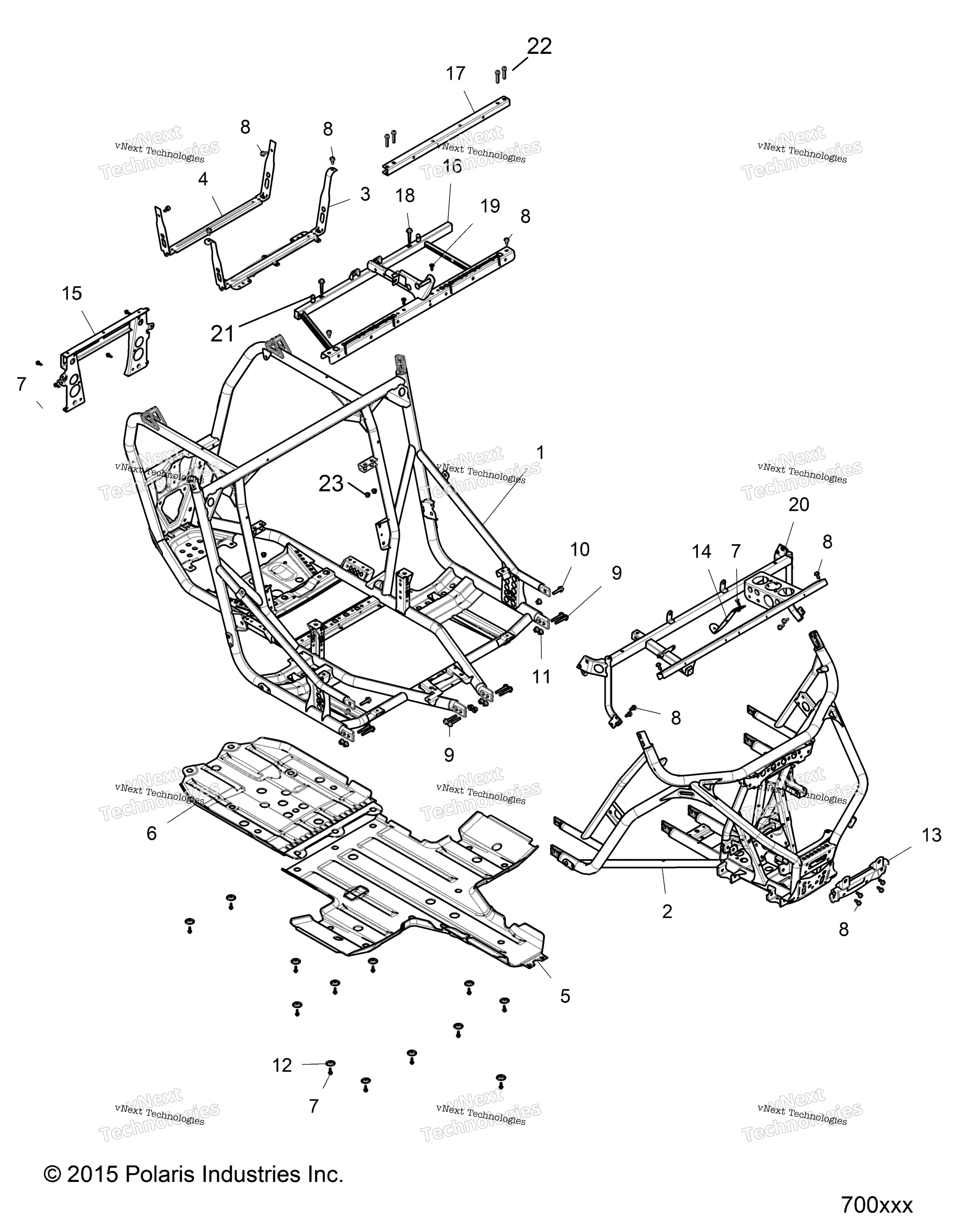 Шасси, основная рама And Skid Plates