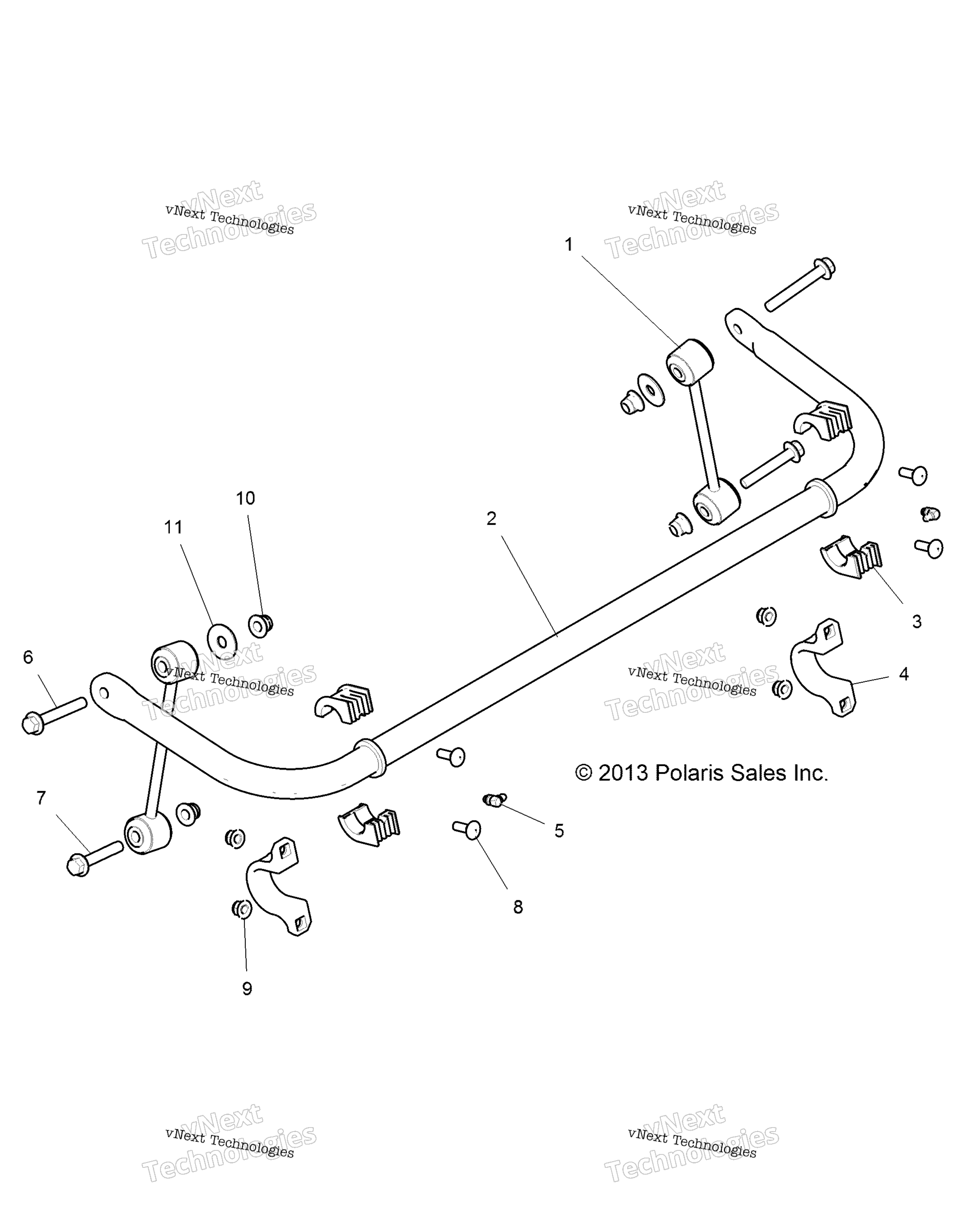 Suspension, Stabilizer Bar, задний