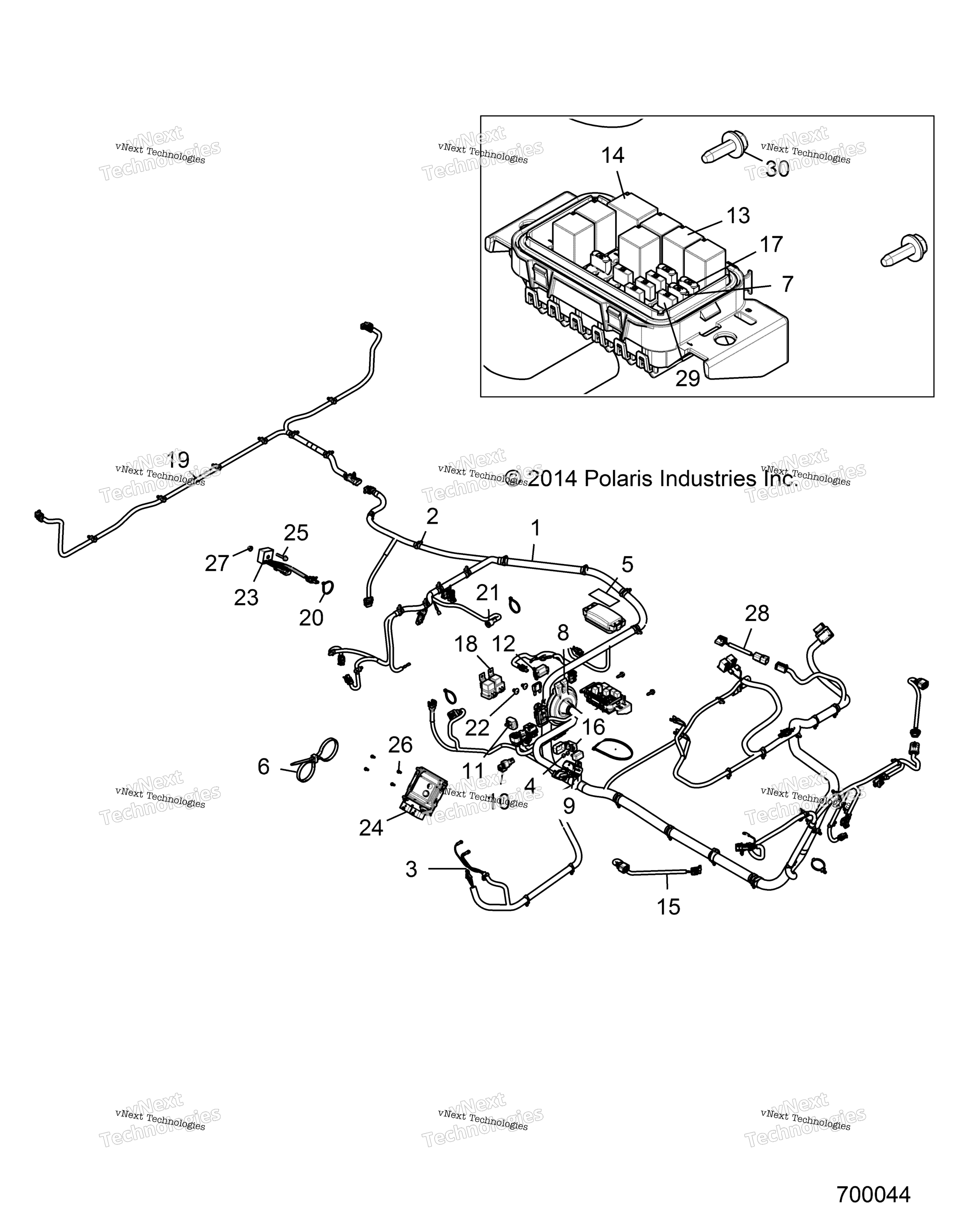 Электрооборудование, жгут проводов R16b1pd1aa