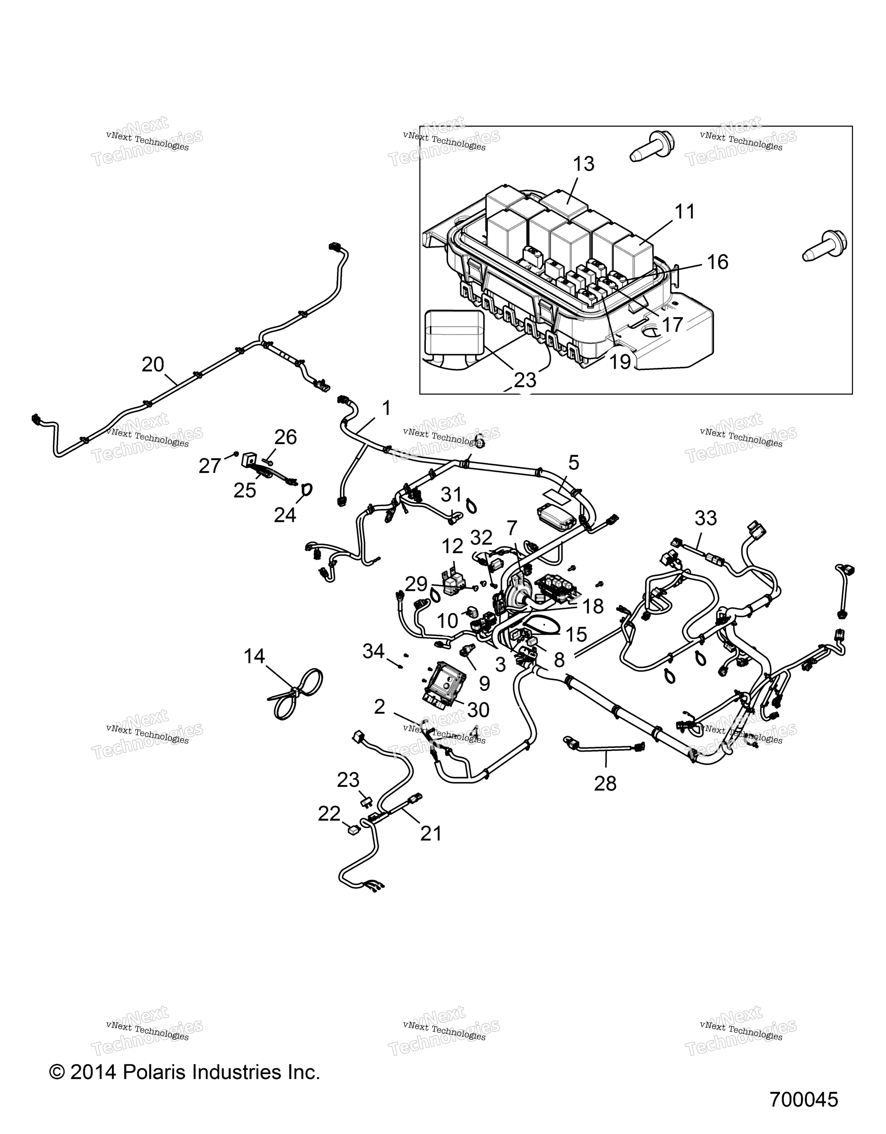 Электрооборудование, жгут проводов R16b2pd1aa
