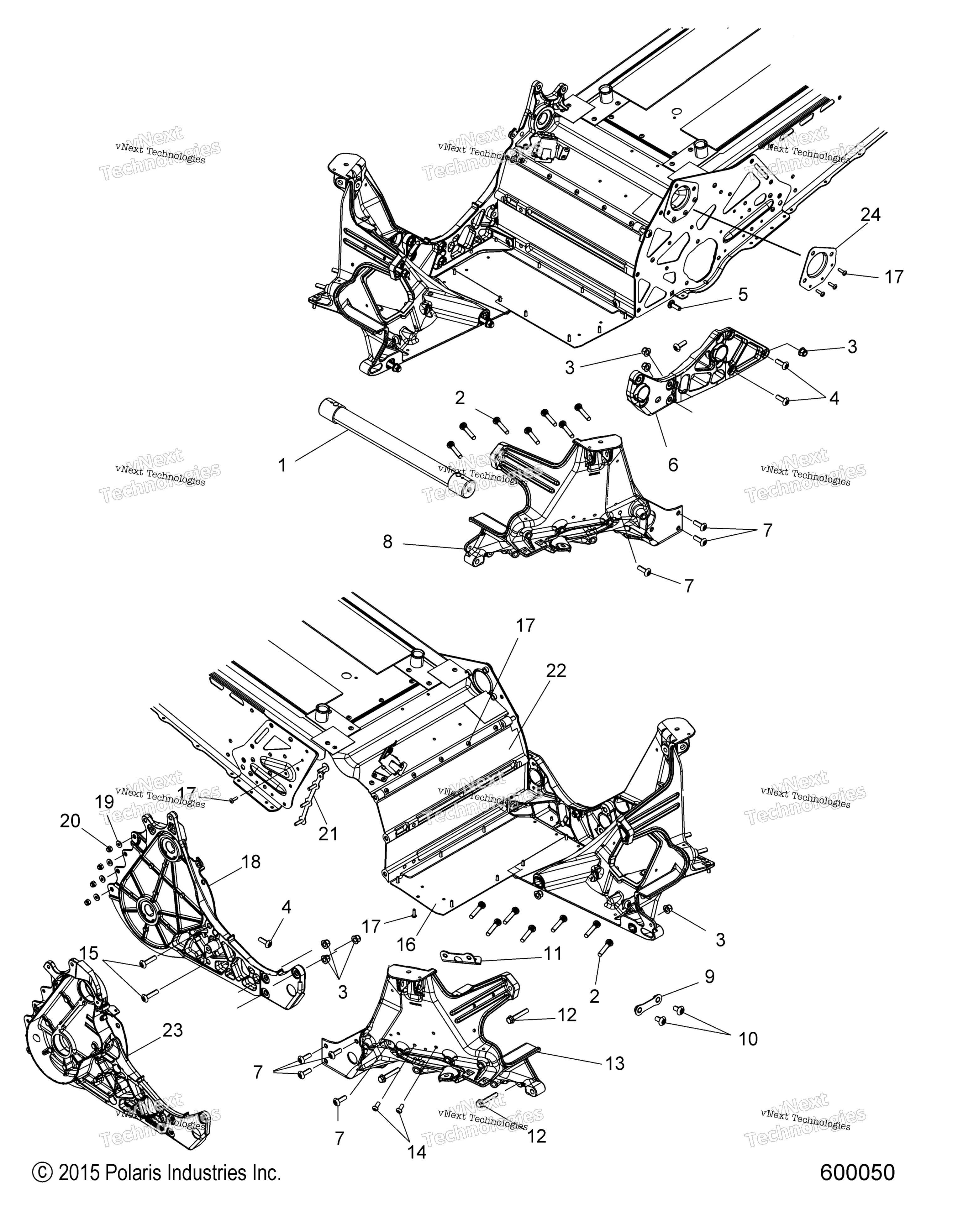 Chassis, Bulkhead Asm. All опции