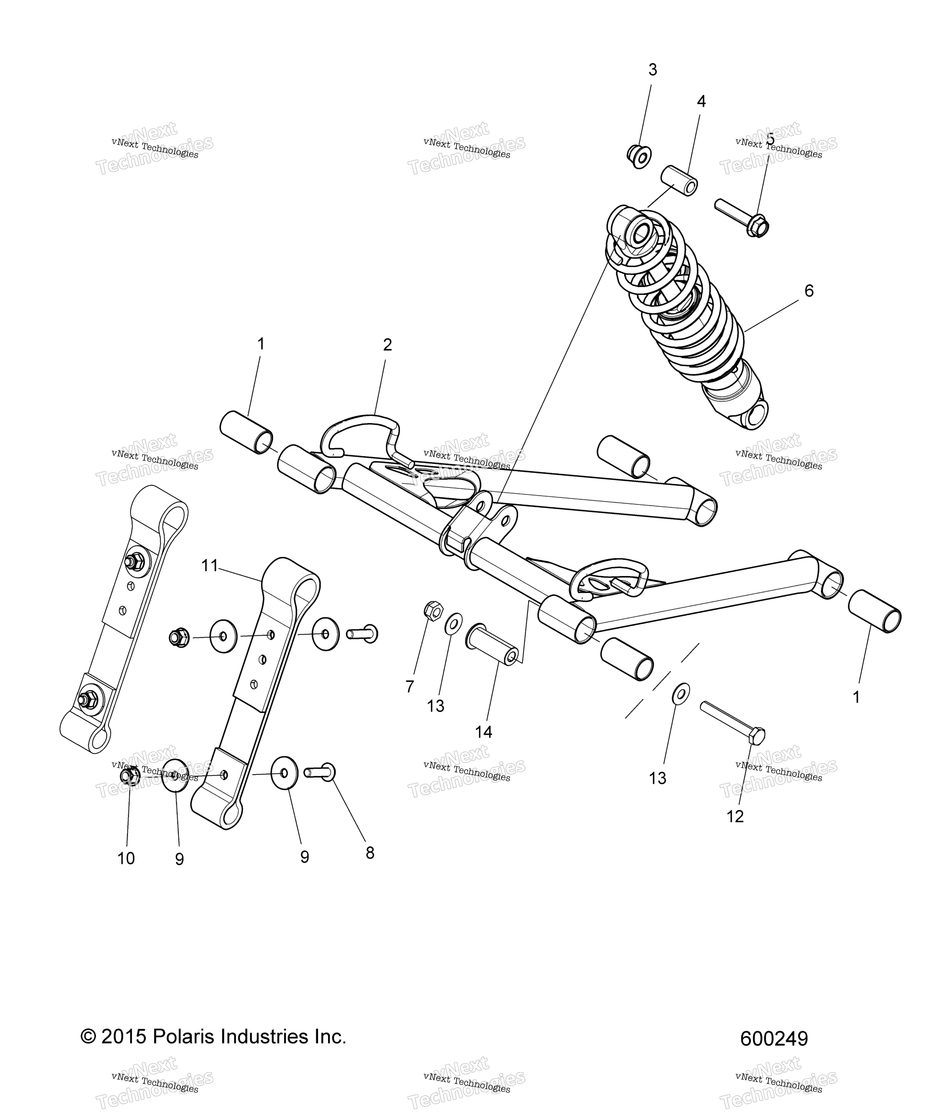 Suspension, Torque Arm, передний