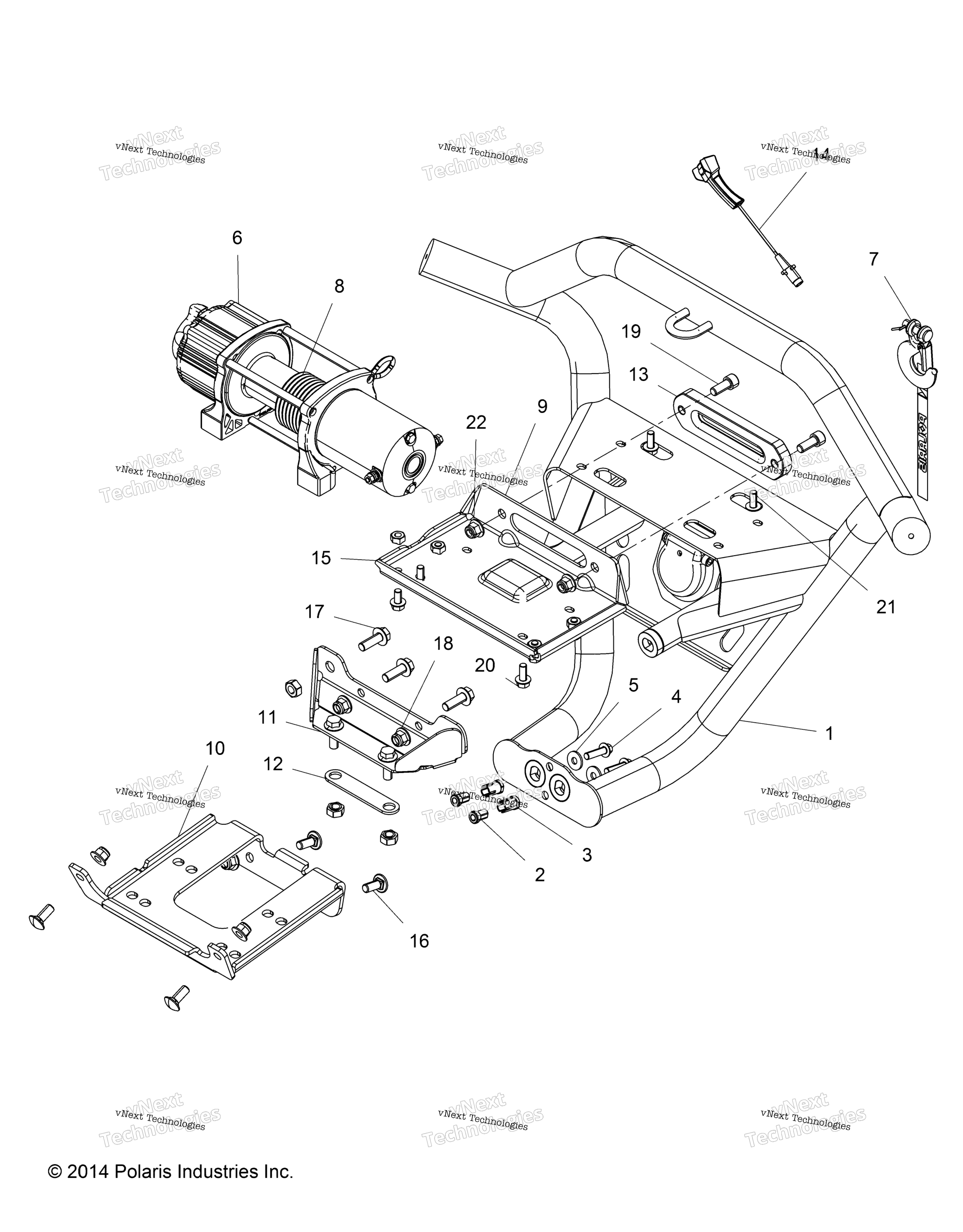 Accessory, передний Bumper, W / лебёдка Z15vde99al