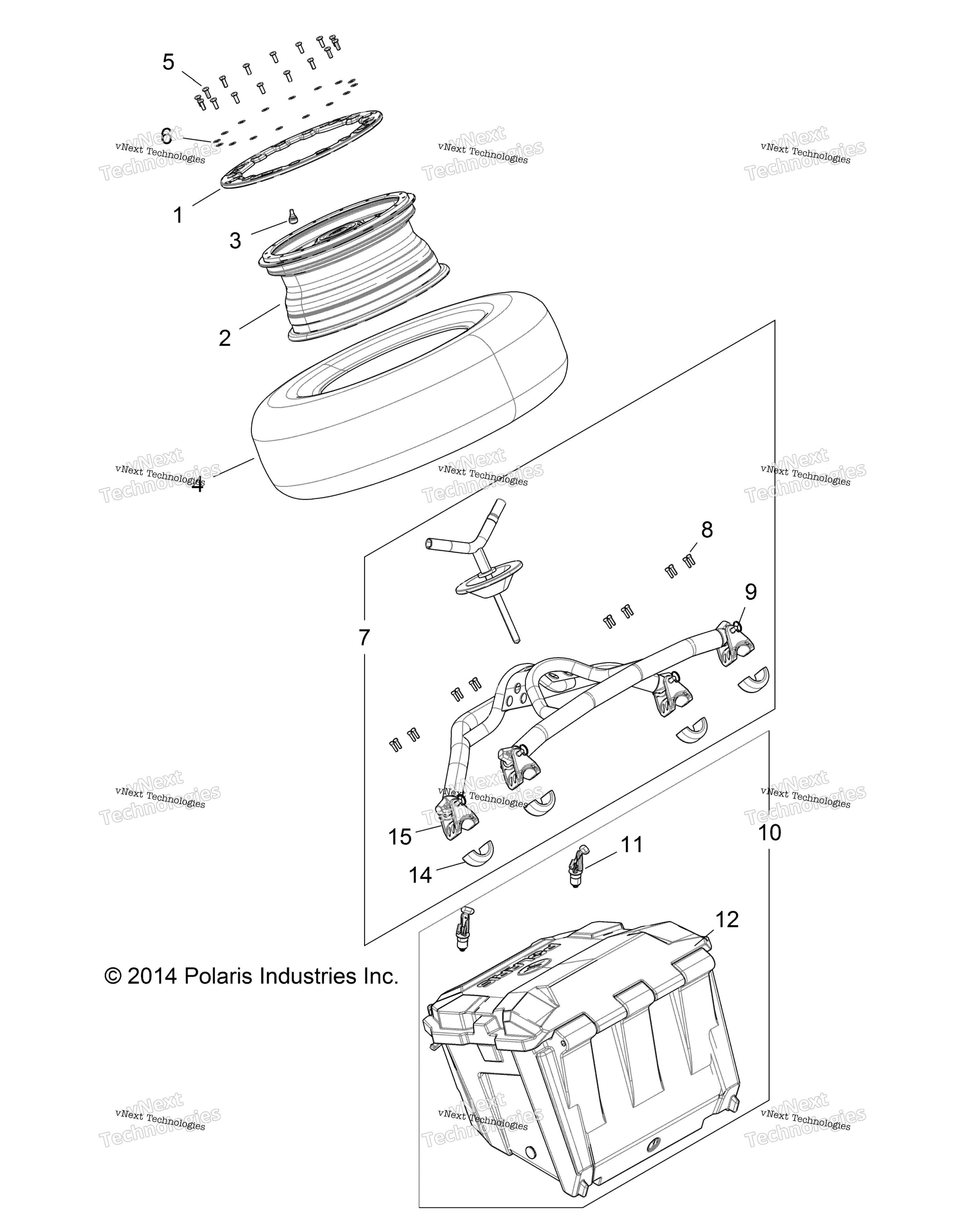 Accessory, задний Box и шина Z15vdk99aa