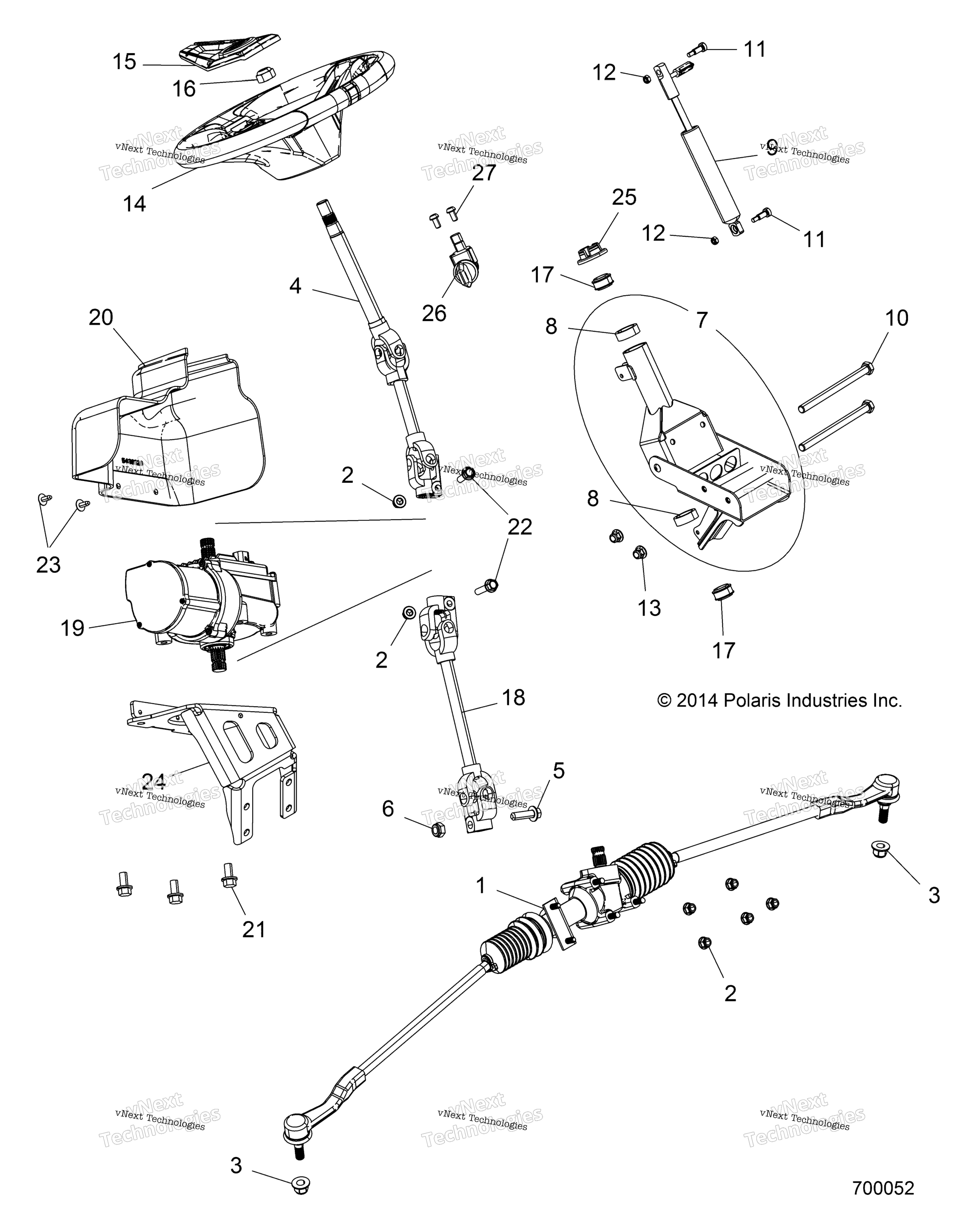 Steering, Power рулевое управление Asm