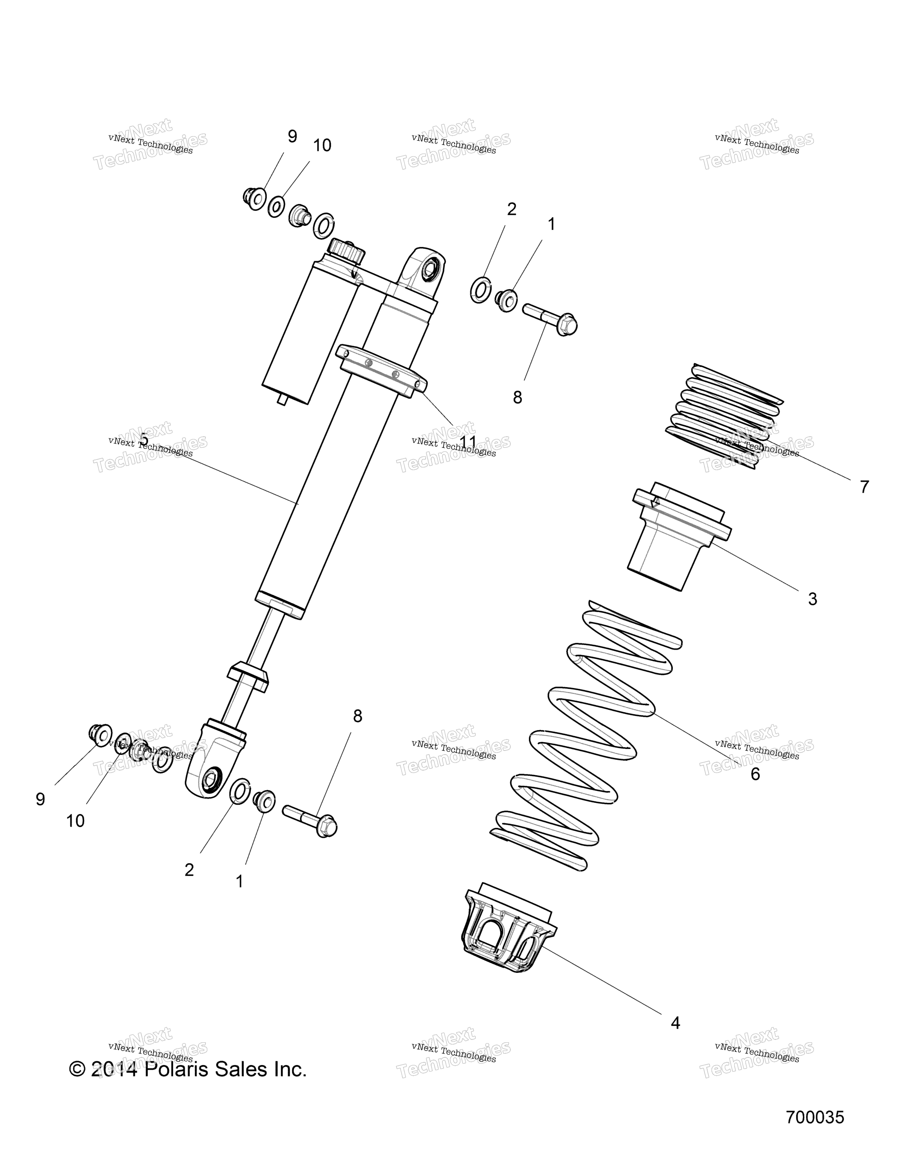 Подвеска, передний амортизатор Mounting