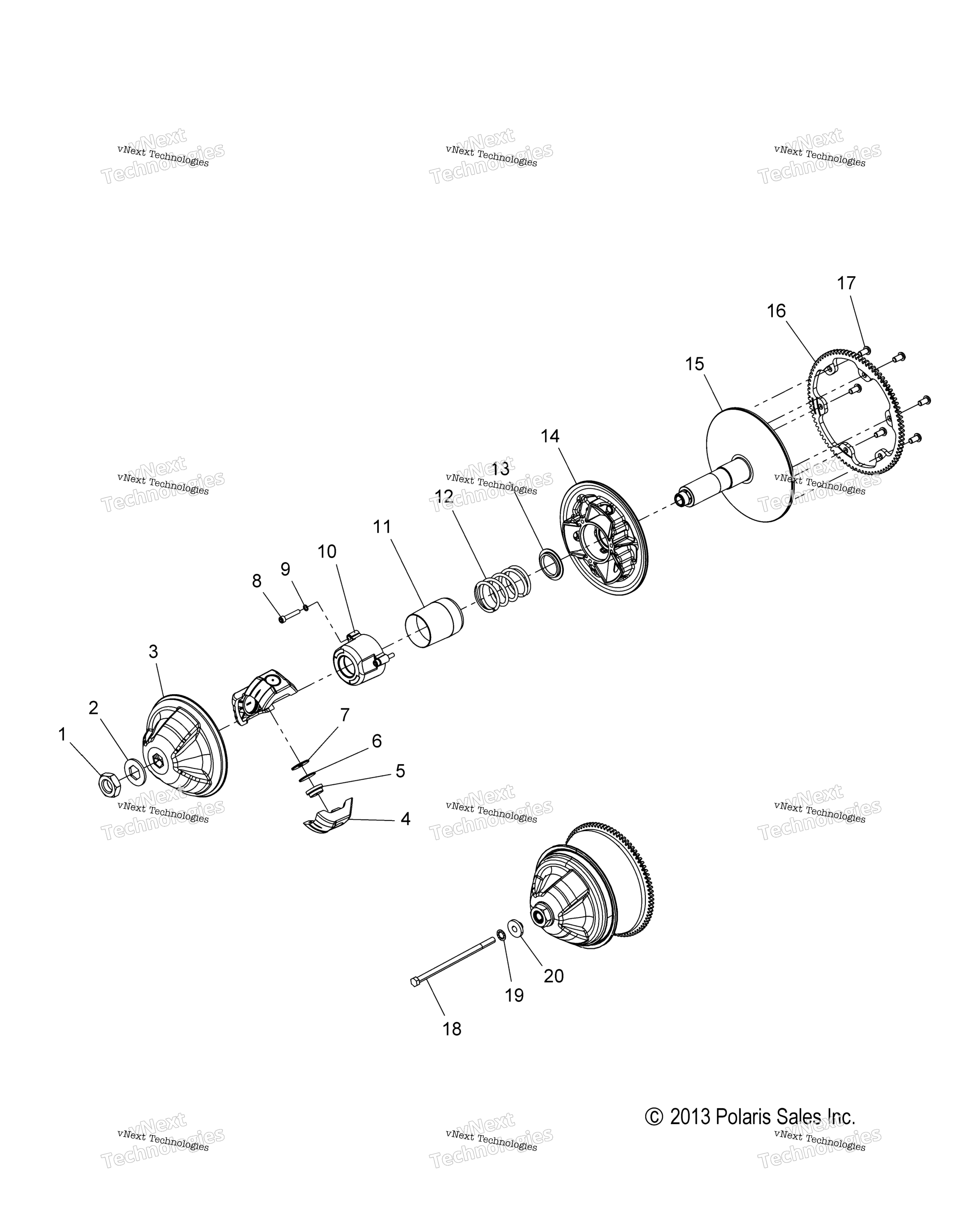 Привод Train, Clutch, Primary All Options