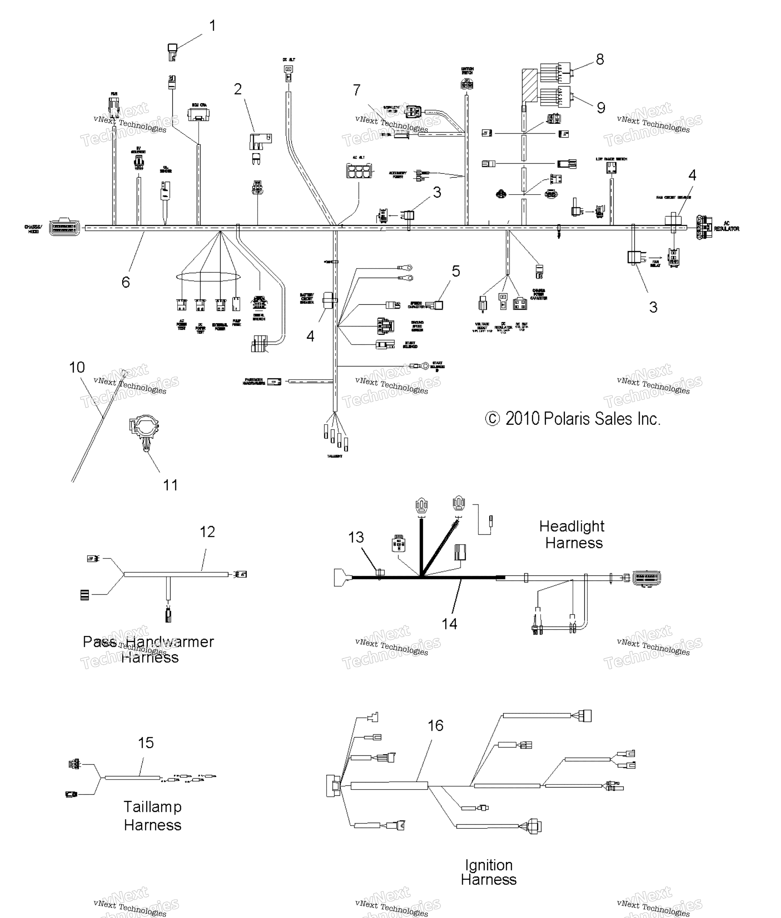 Electrical, провод Harnesses