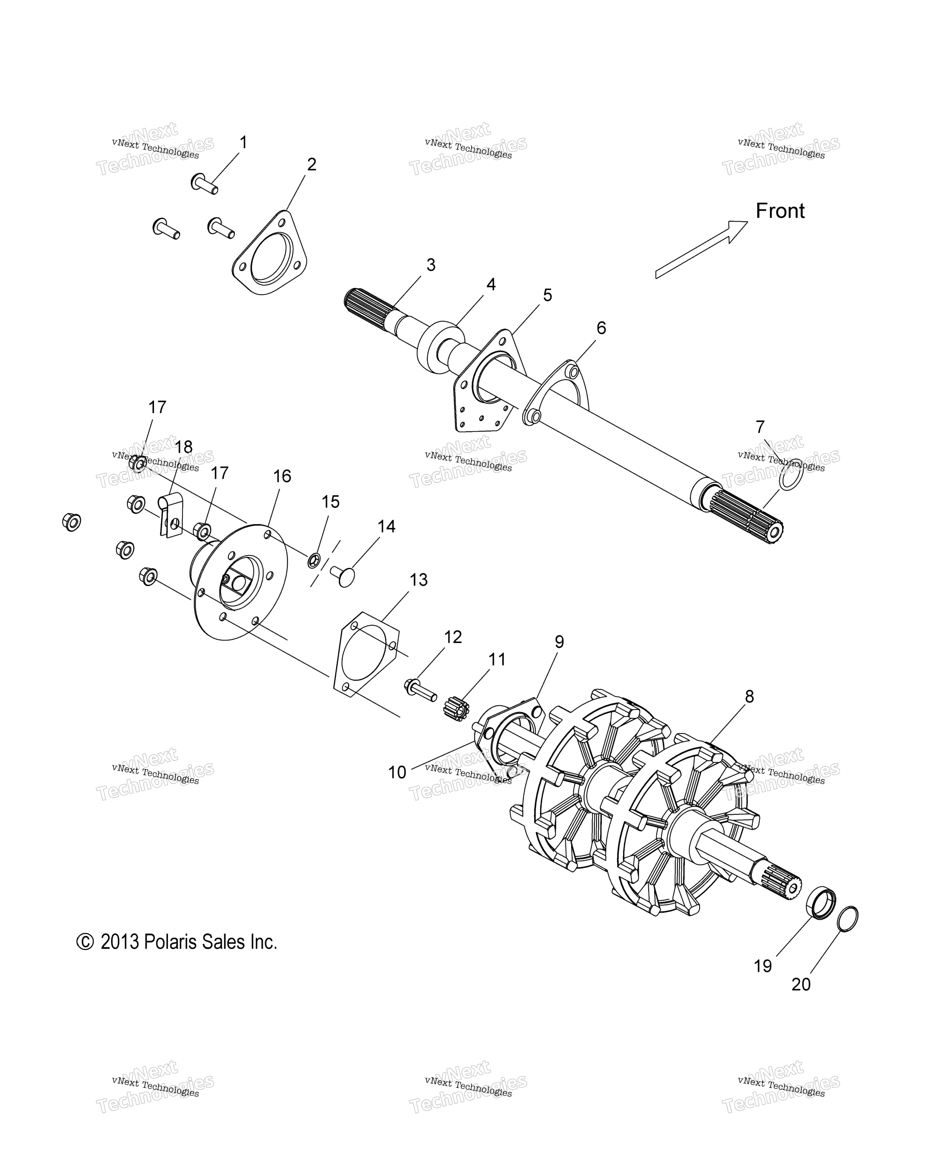 Привод Train, Jackshaft & Driveshaft