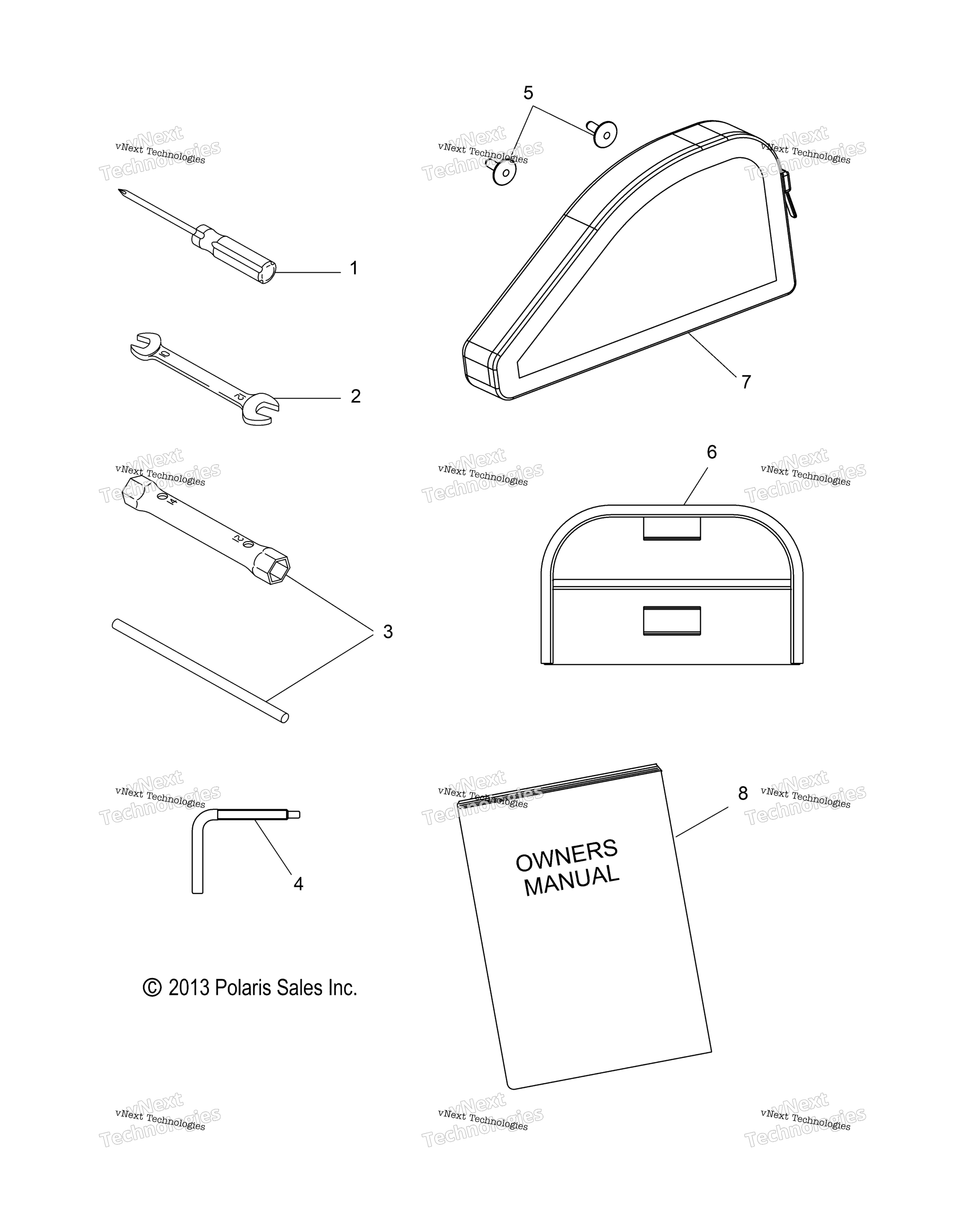 Tools, инструмент комплект & Owners Manual