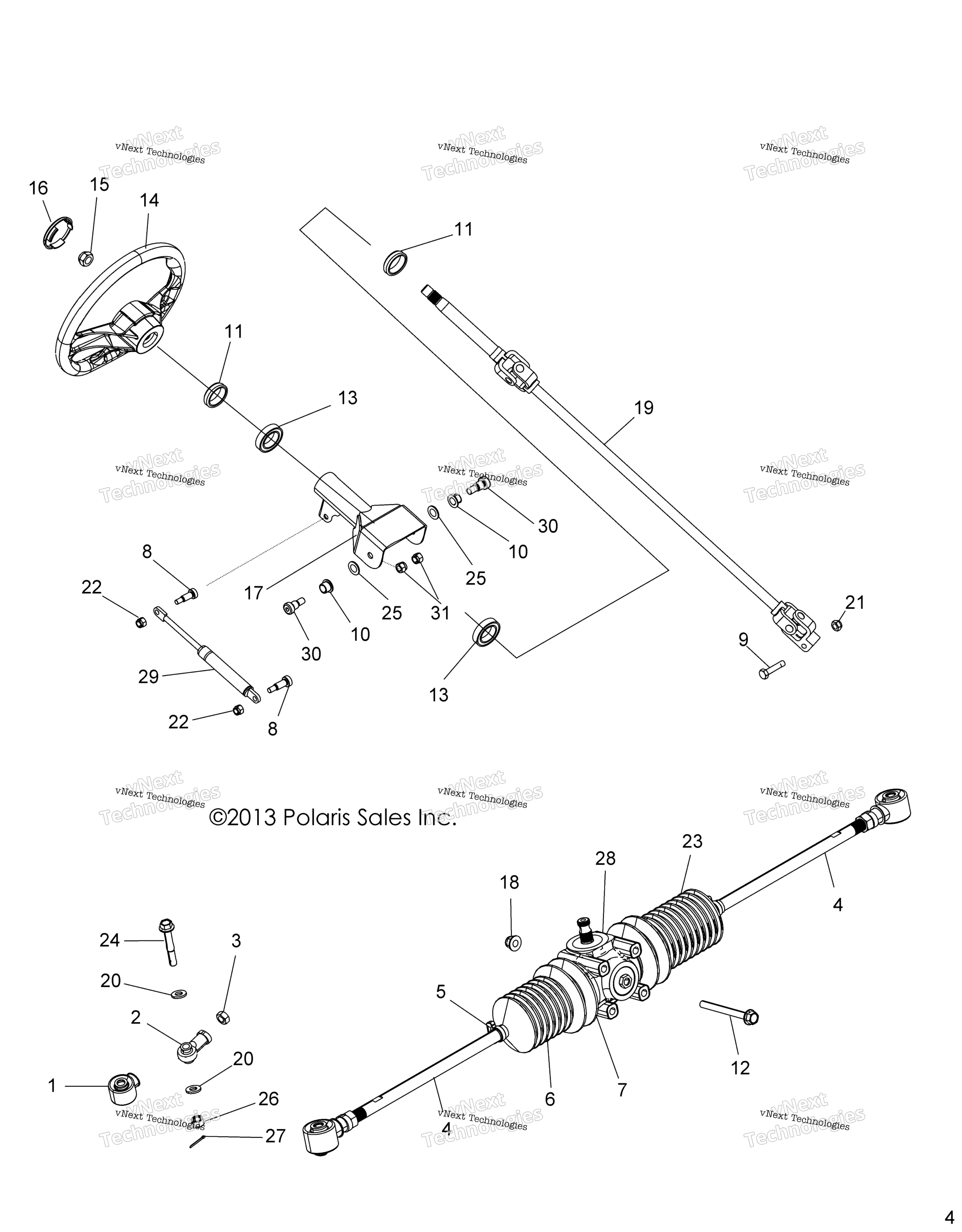 Steering, рулевое управление Asm. A16daa57a5 / A7 / L2