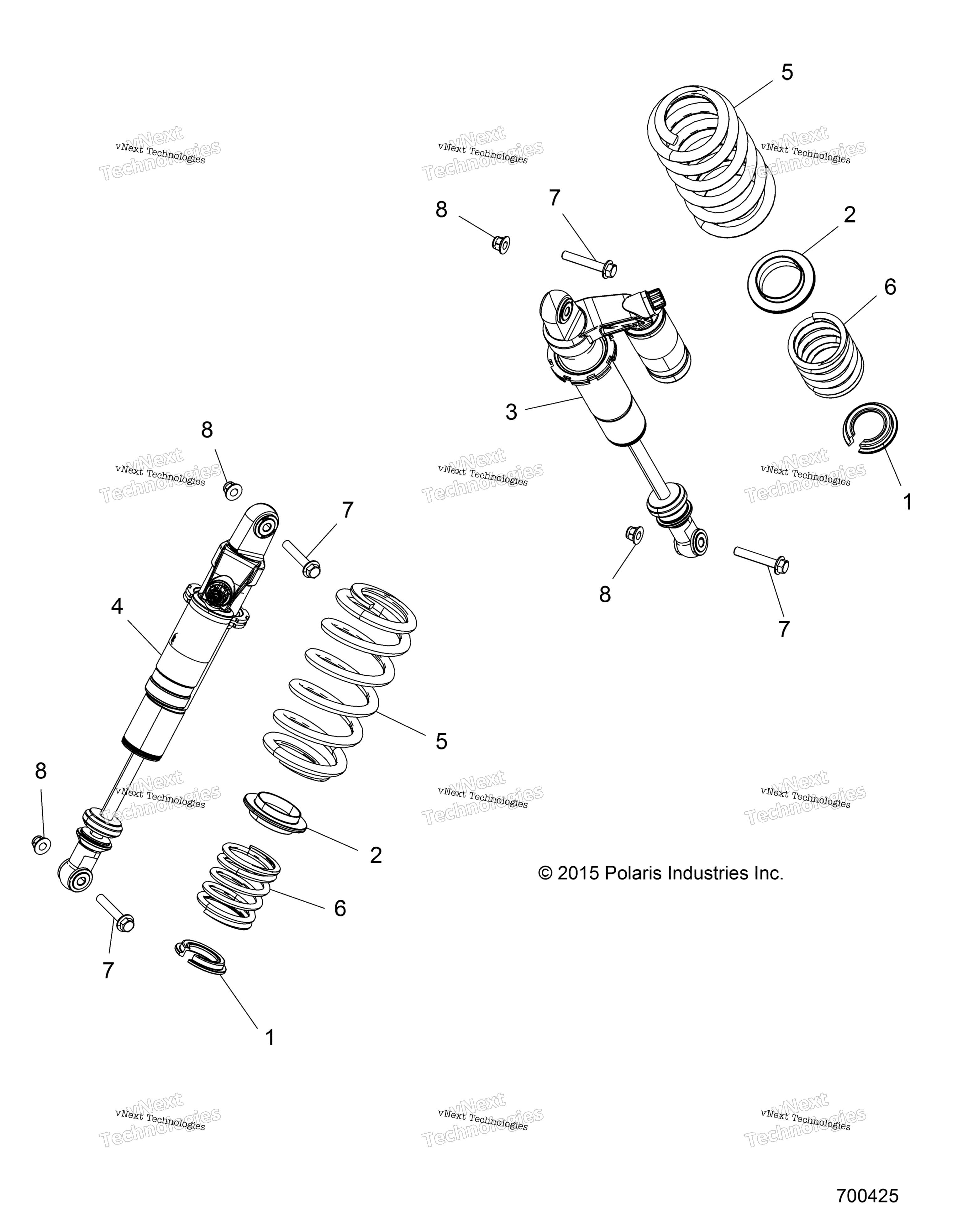Подвеска, задний амортизатор Mounting