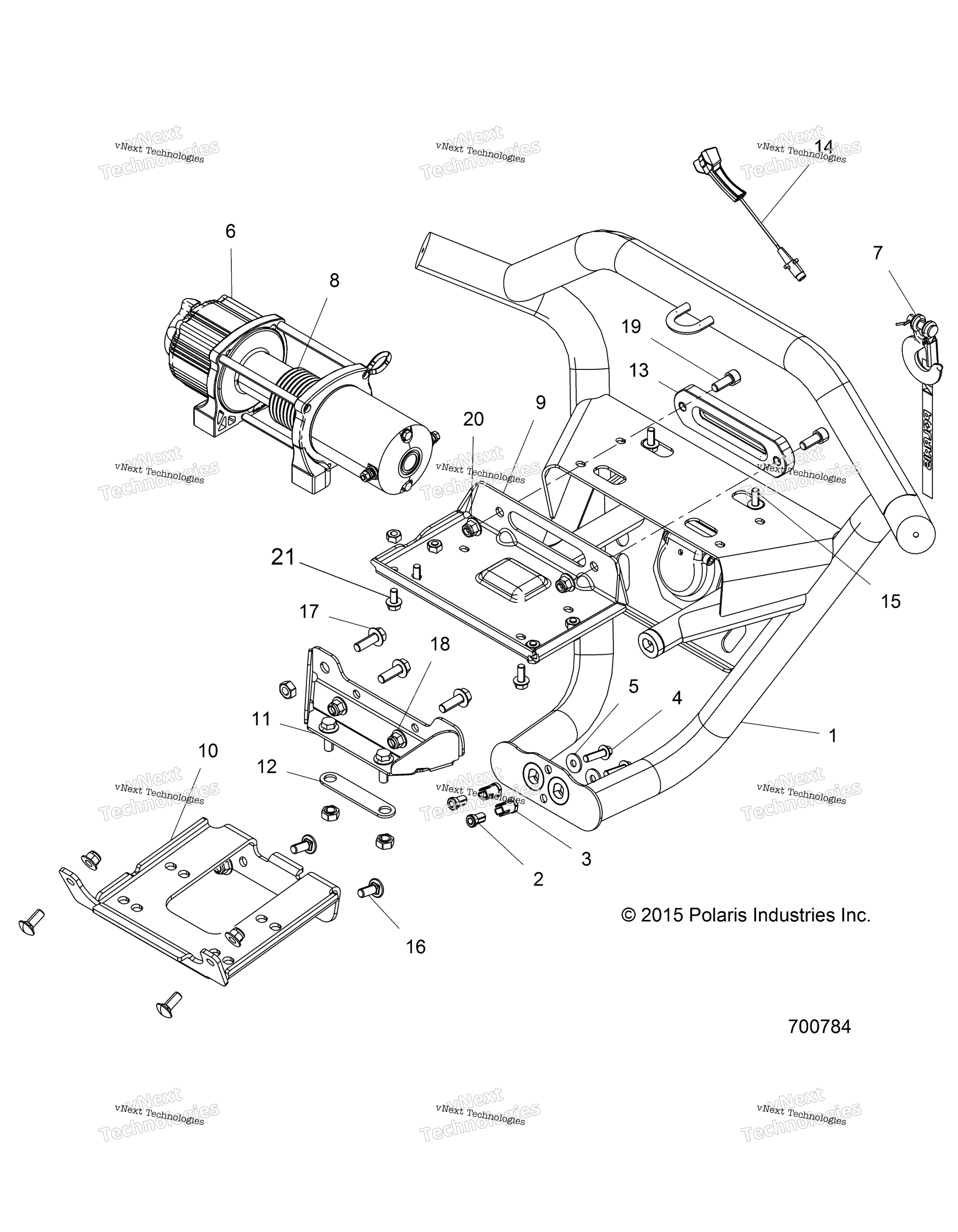 Accessory, передний Bumper, W / лебёдка Z16vdm99am