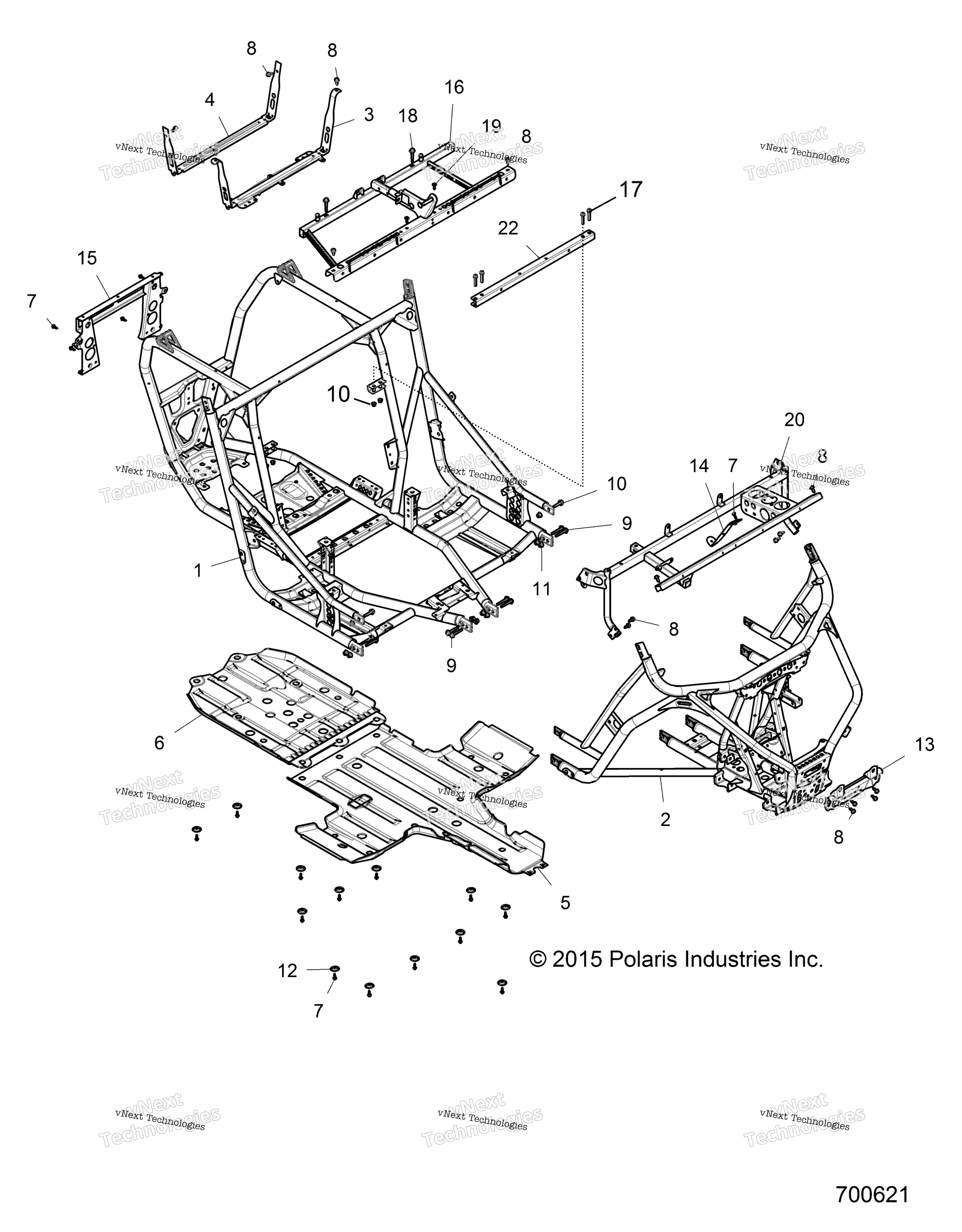 Шасси, основная рама And Skid Plates Z16vde99af/Am/Lm/As/M99am