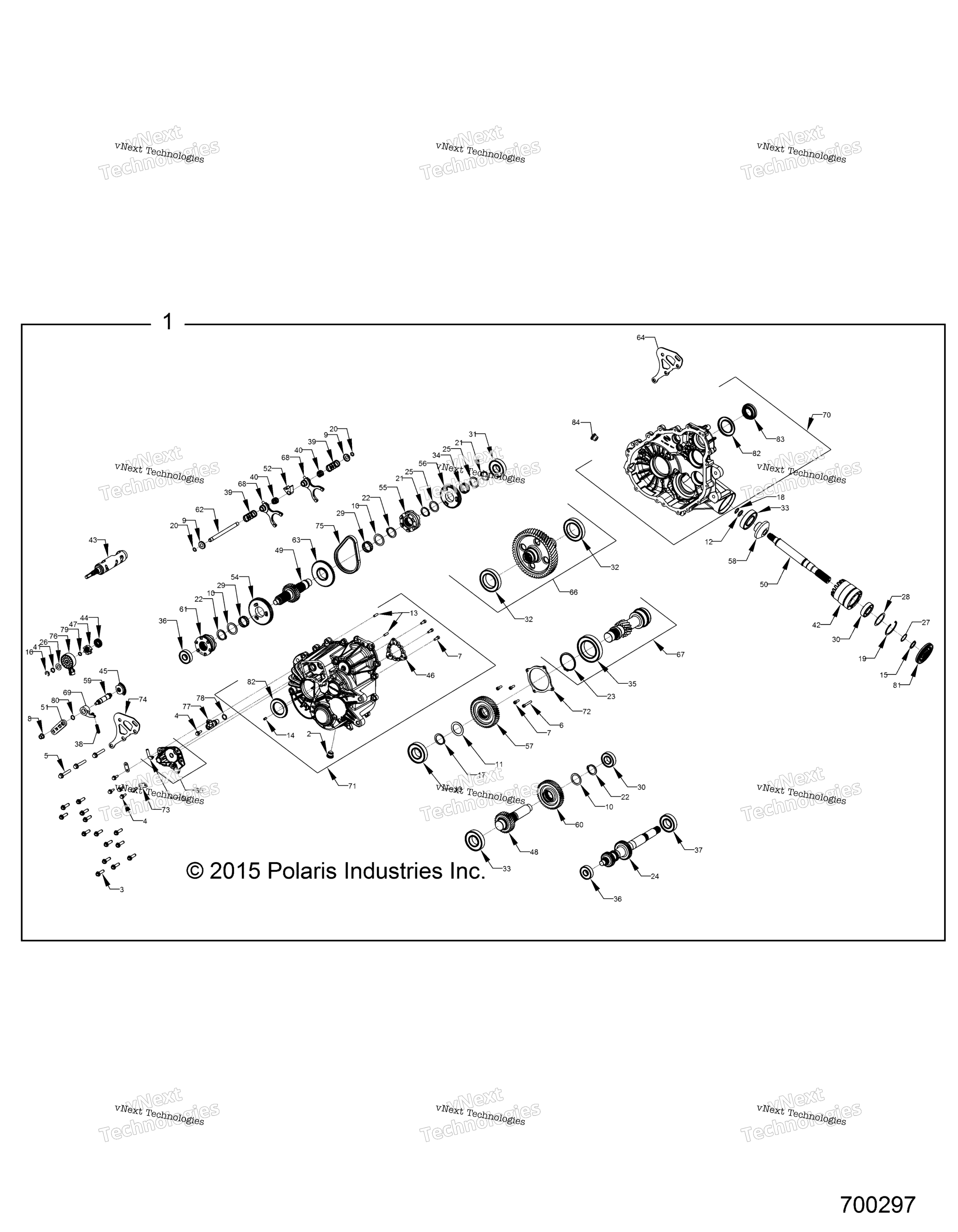 Трансмиссия, внутренности главного редуктора Z16vfe99af/As/Am