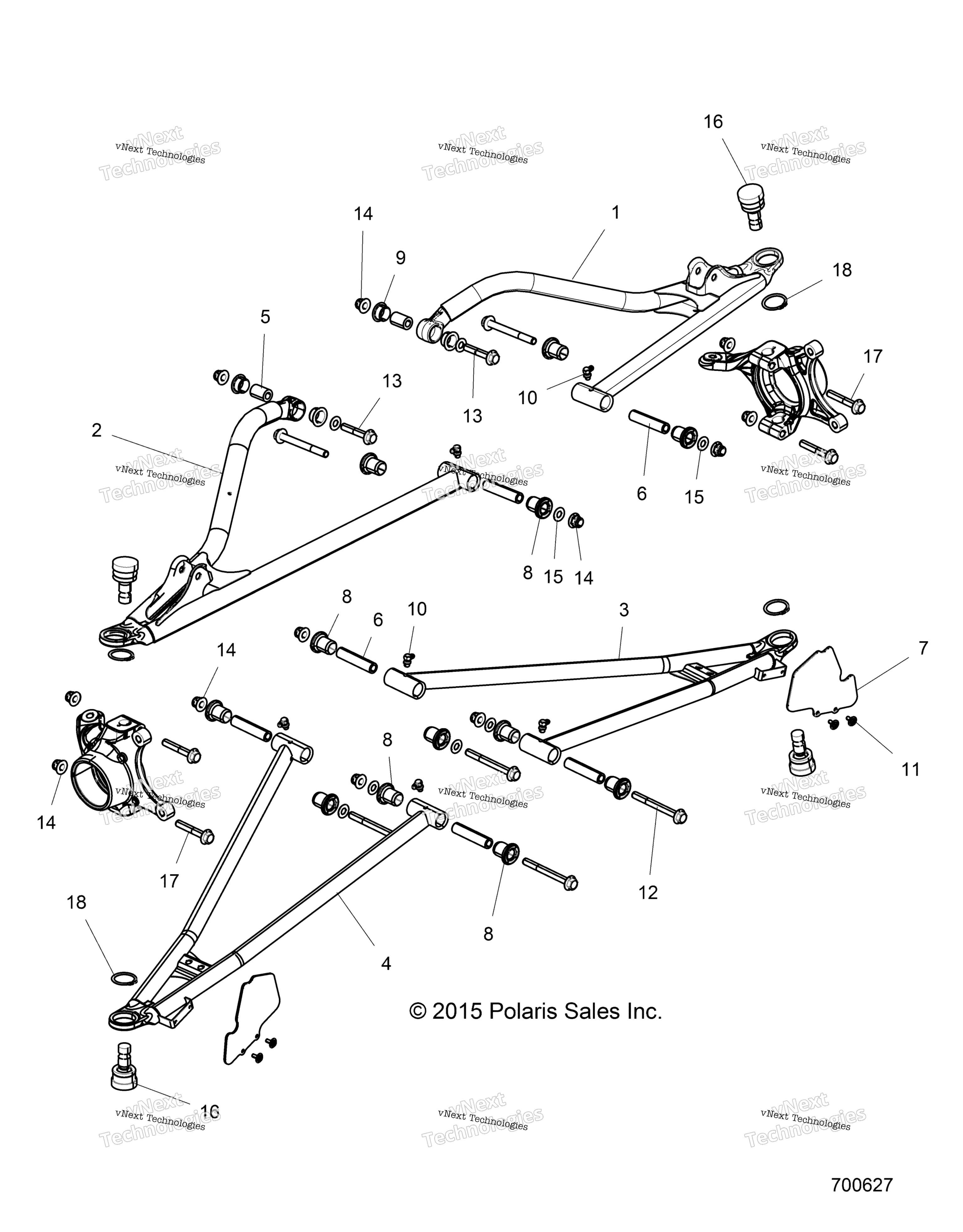 Подвеска, передняя Control Arms Z16vde99af/Am/Lm/As/M99am