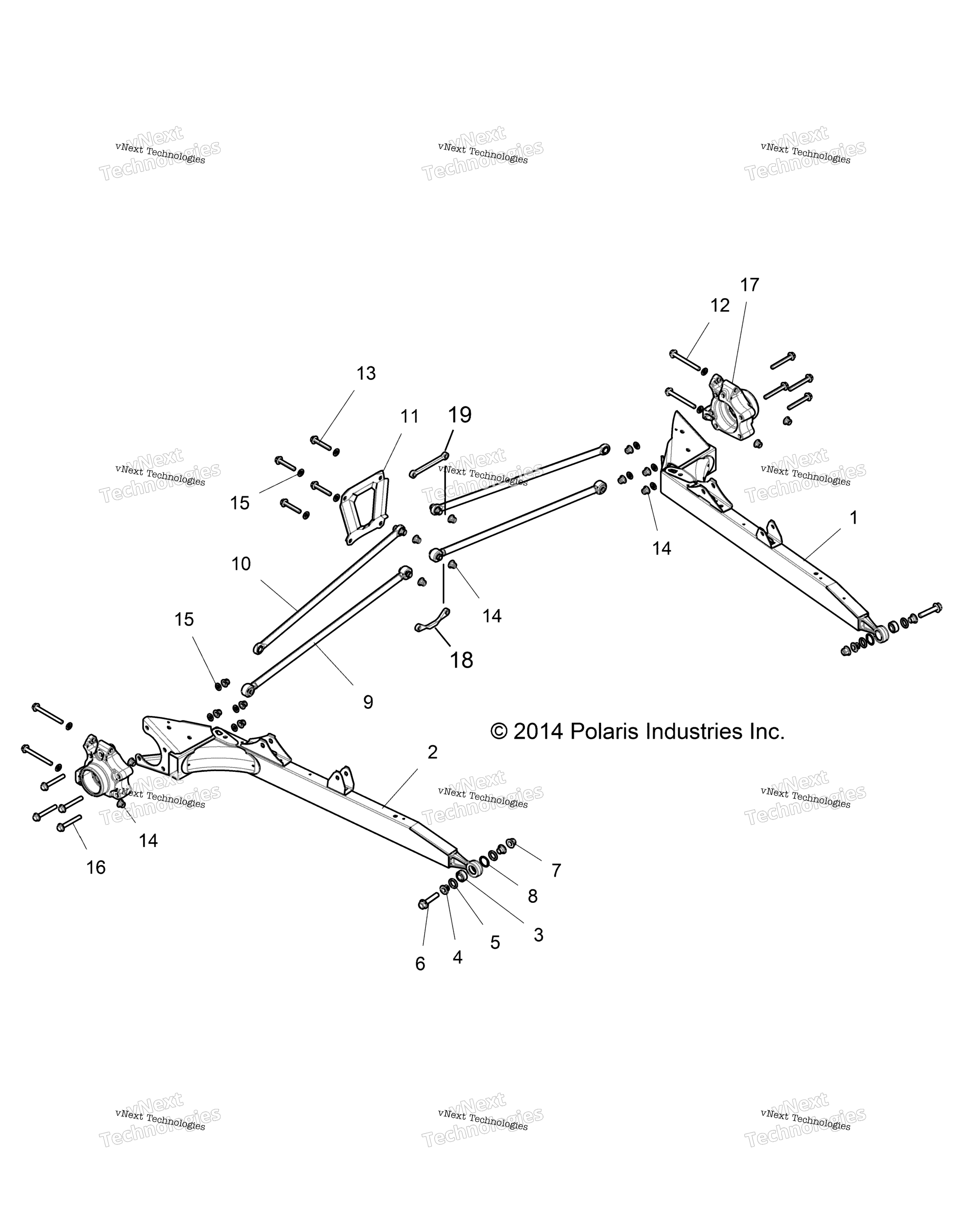 Подвеска, задняя Control Arms Z16vde99af/Am/Lm/As/M99am