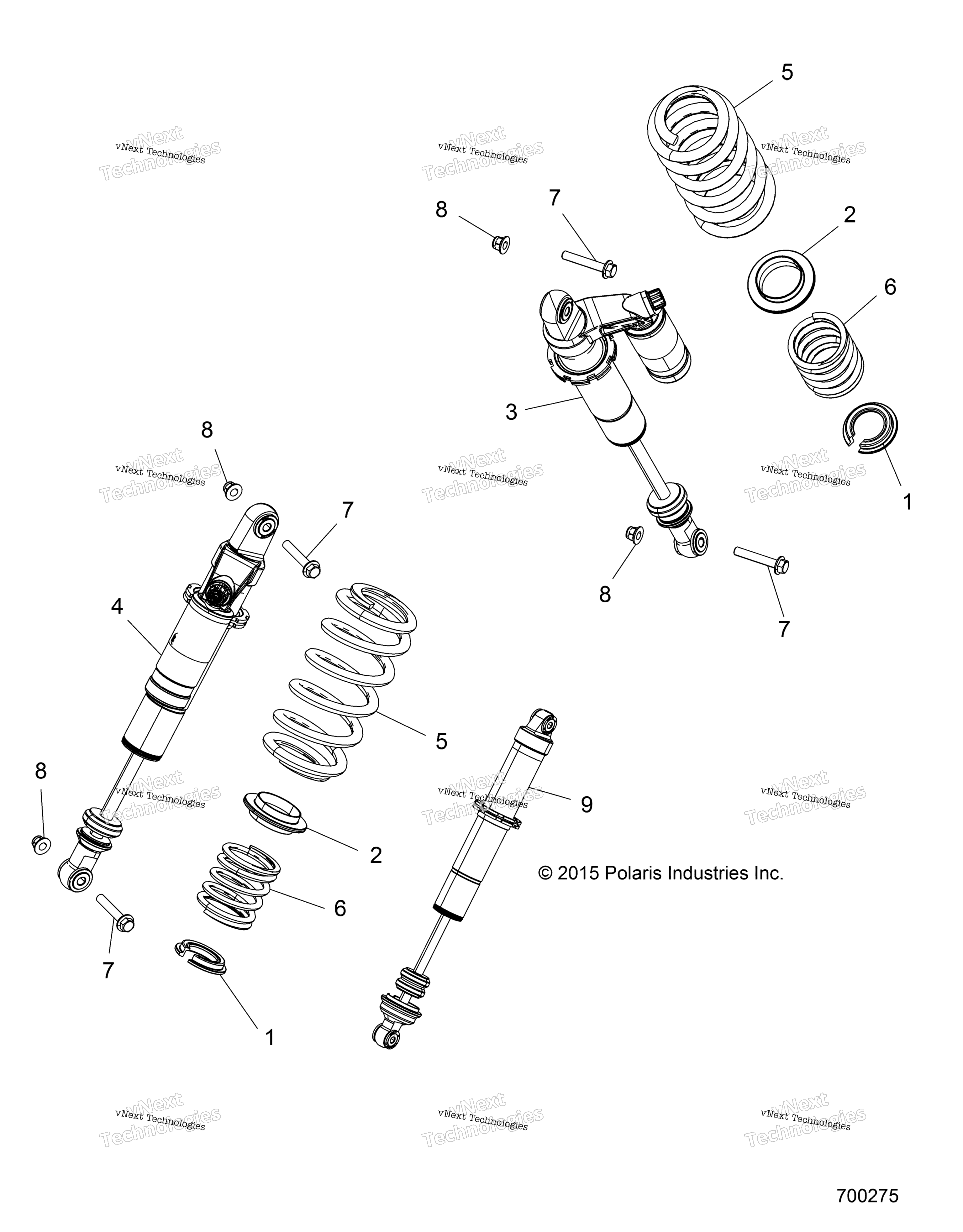 Подвеска, задний амортизатор Mounting