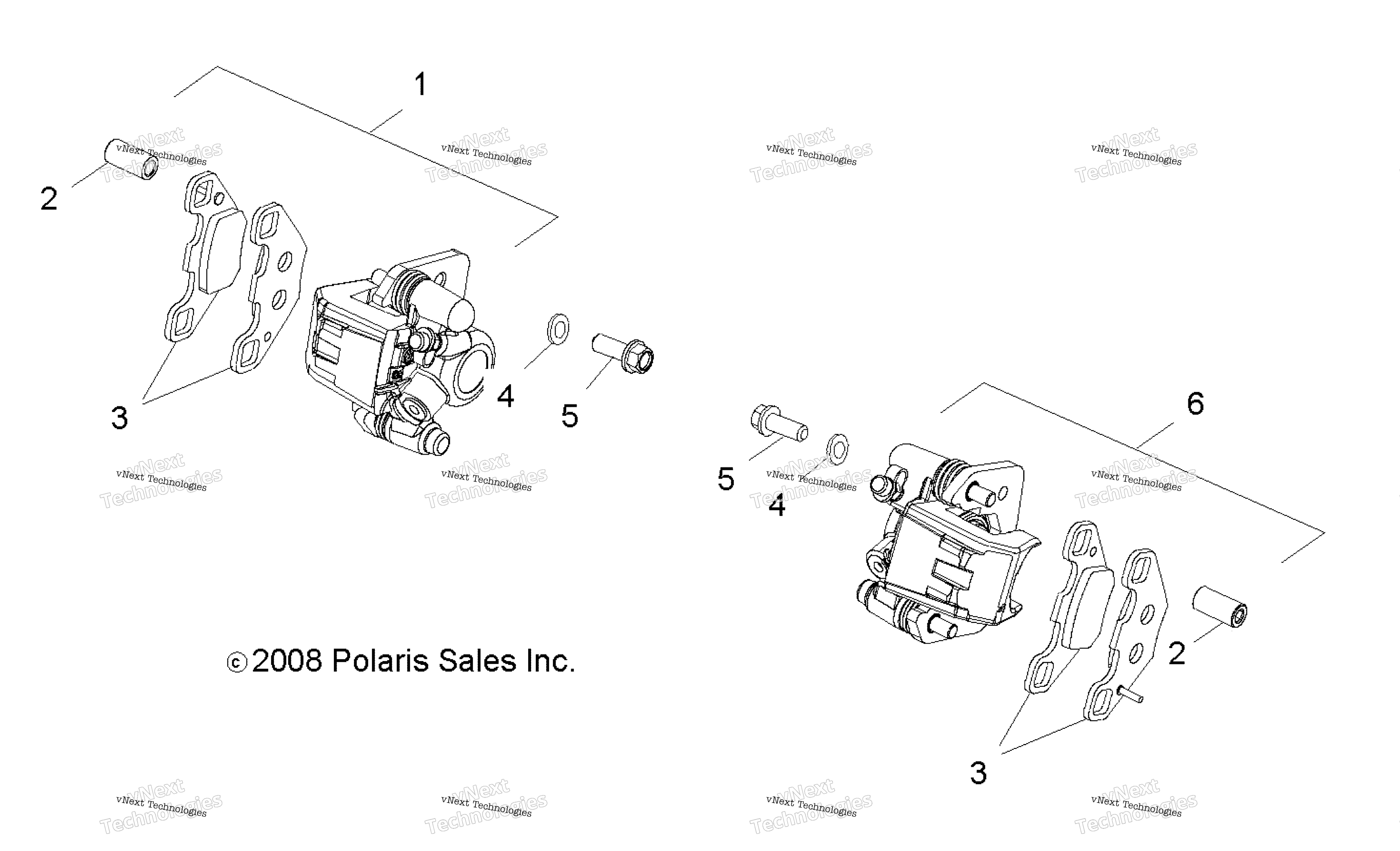 Brakes, Caliper, передний