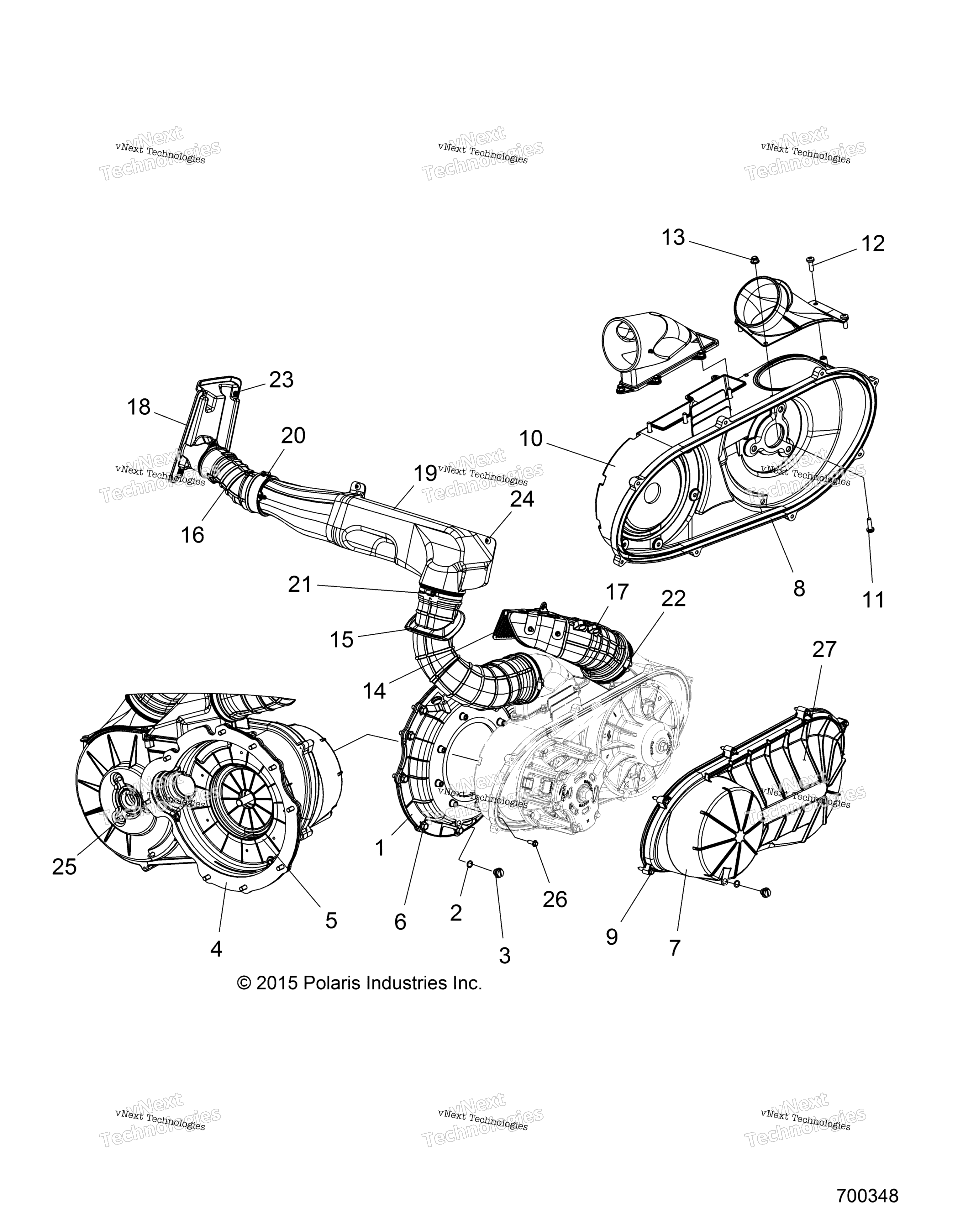 Body, сцепление крышка & Ducting R16rtad1a1 / E1