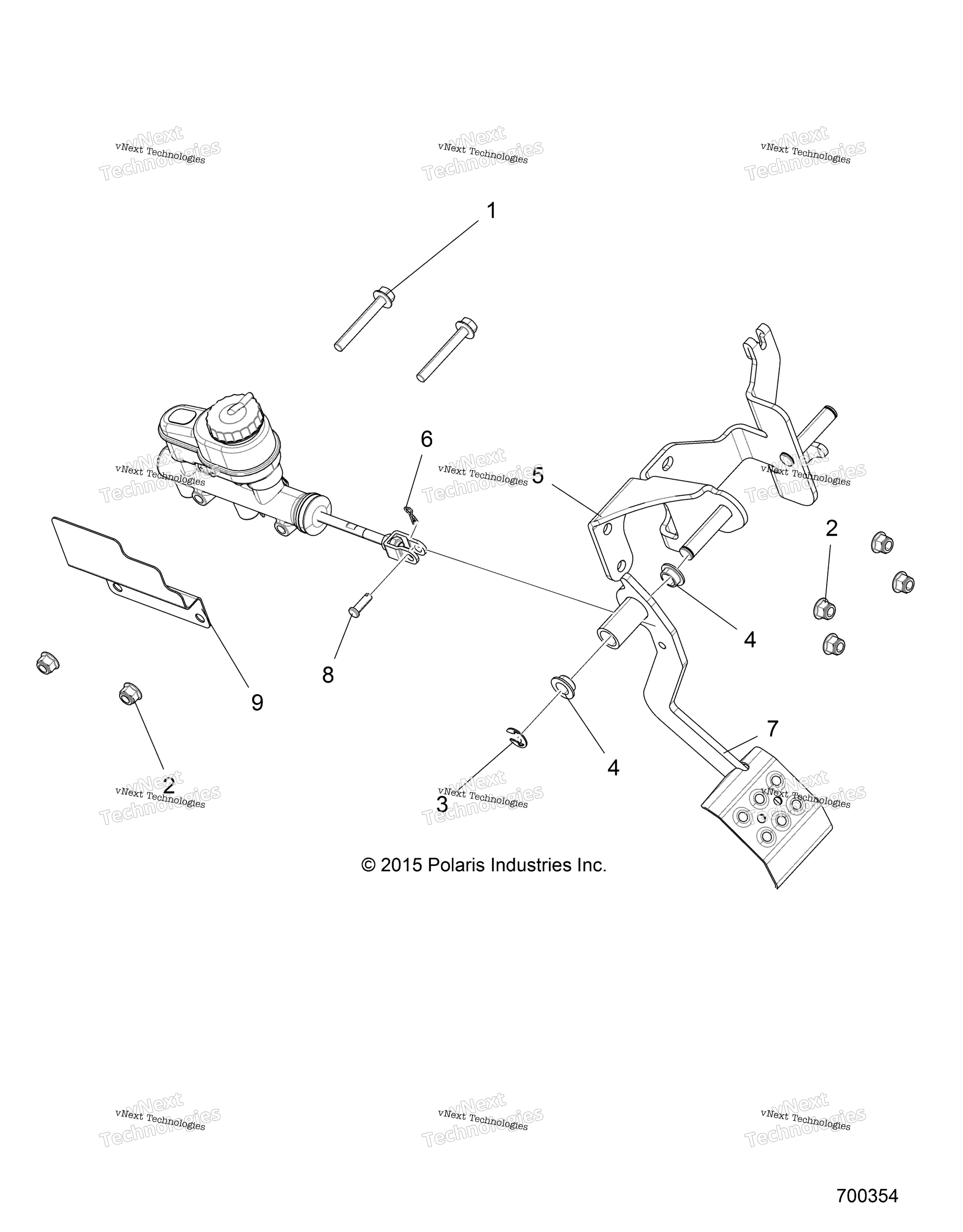 Тормоза, педаль & Master Cylinder Mounting R16rtad1a1/E1