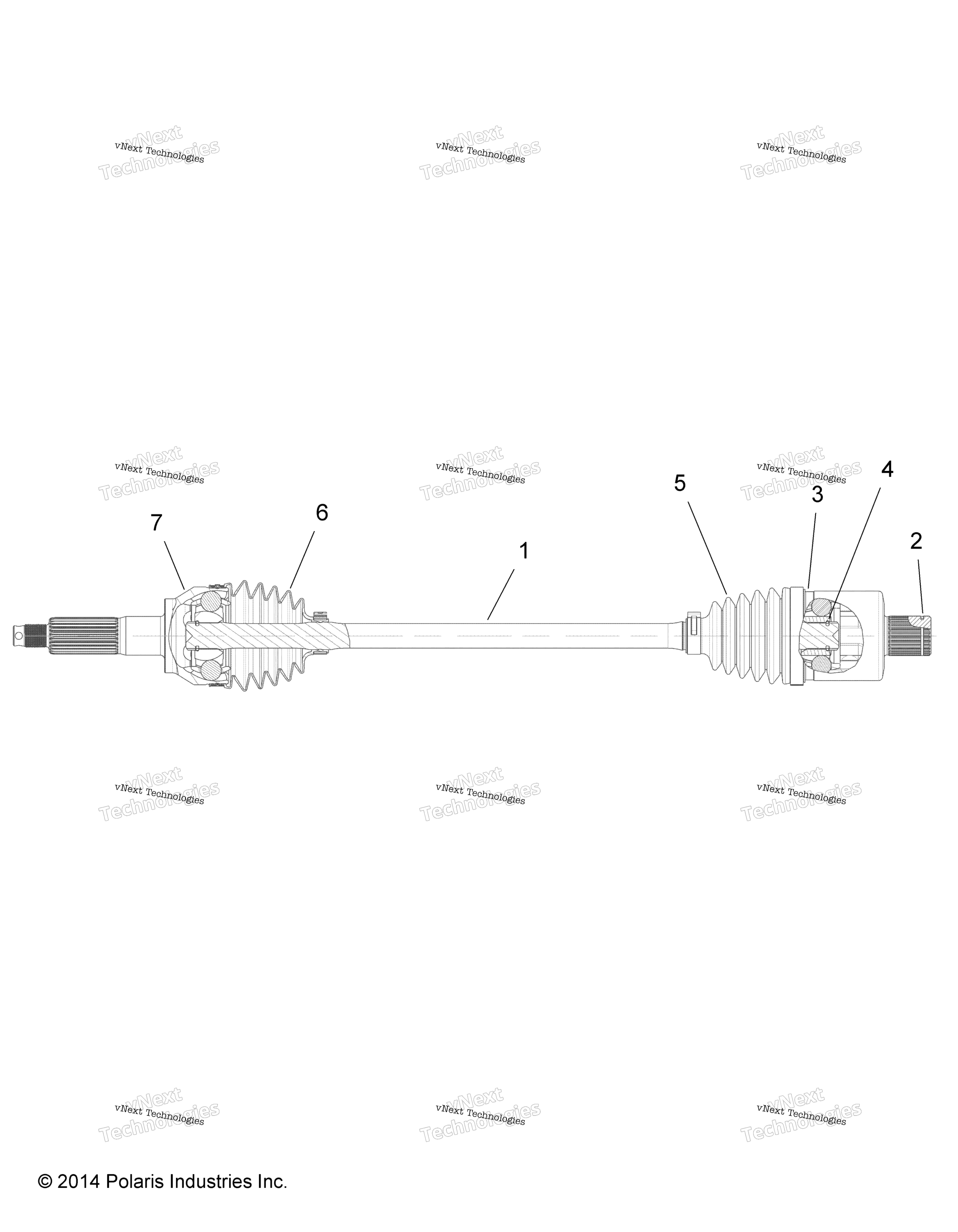 Трансмиссия, задний кардан R16rtad1a1/E1