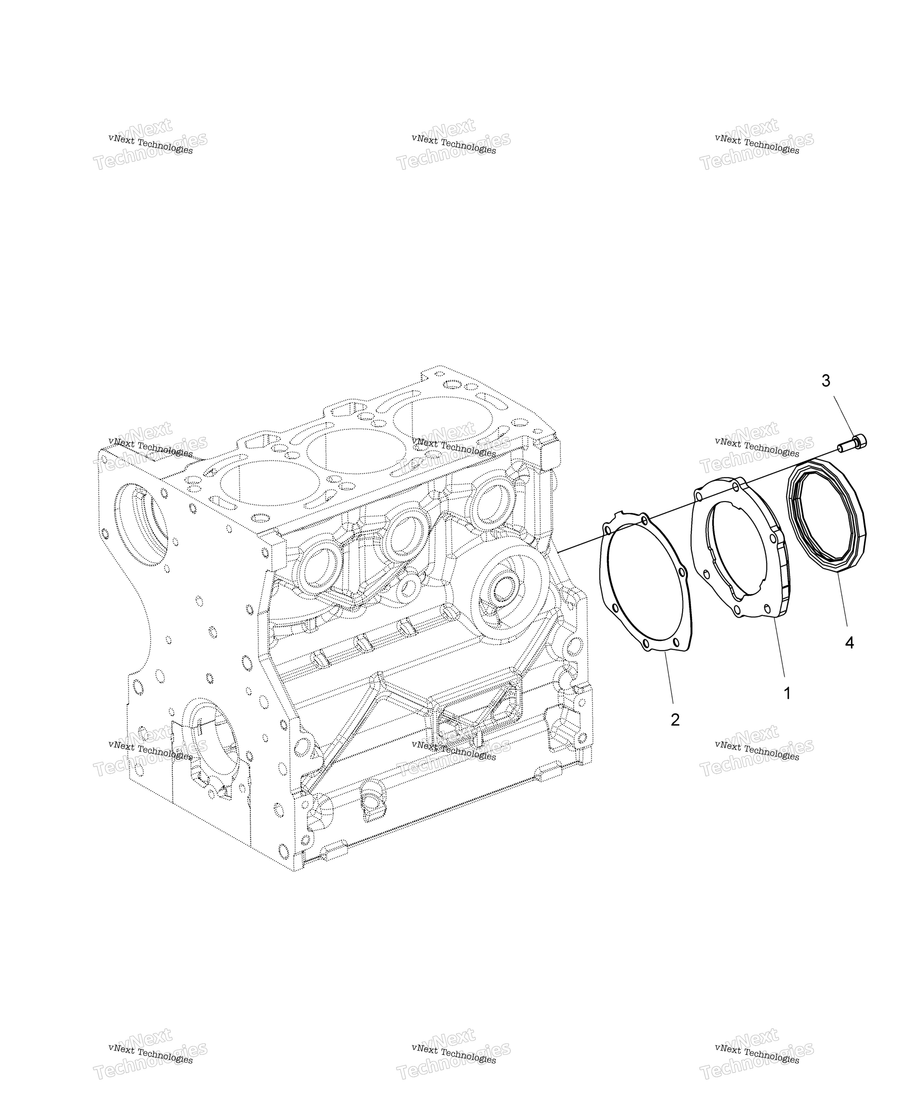 Двигатель, коленвал Oil Seal Flange R16rtad1a1/E1