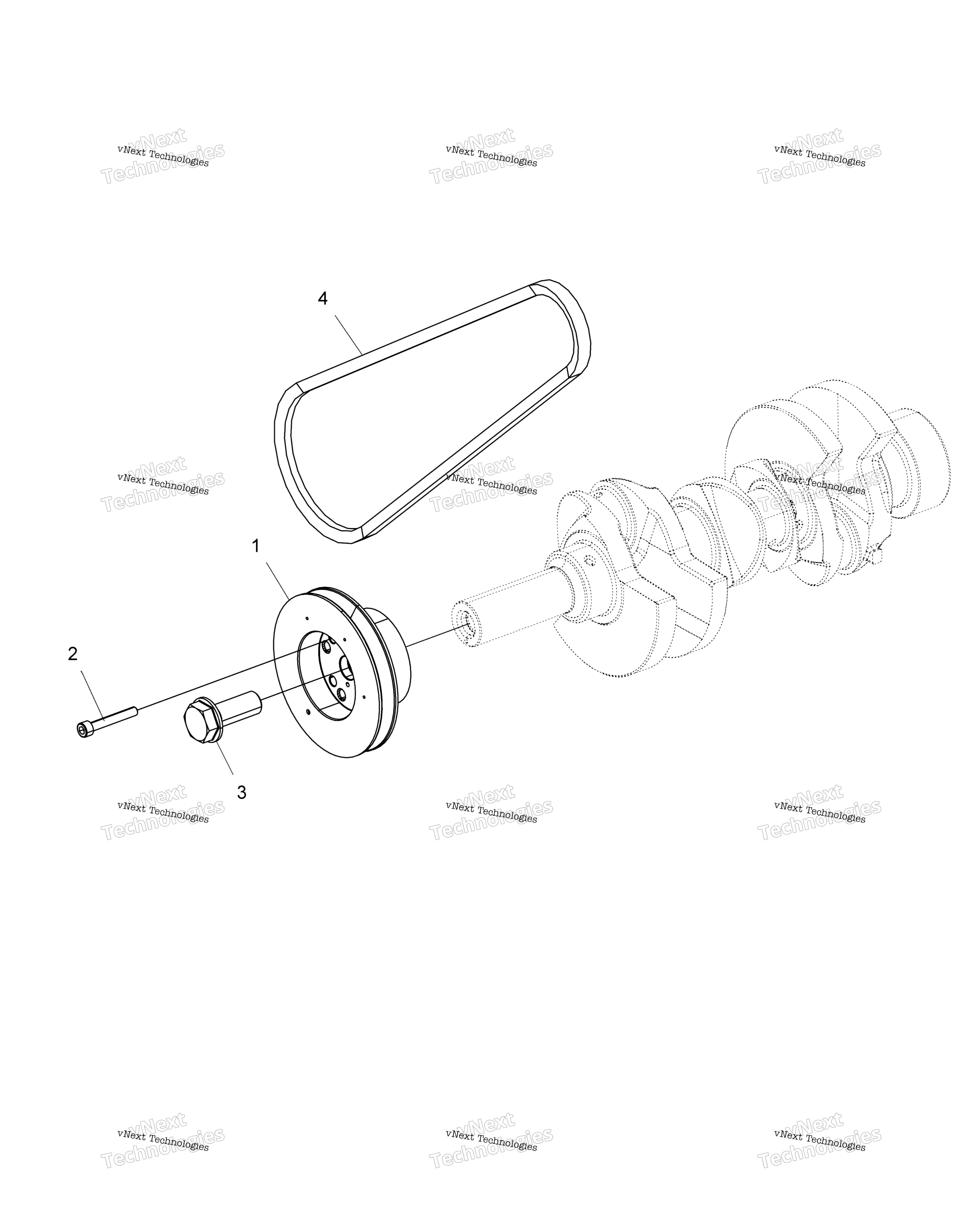 Engine, привод Pulley & привод Belt R16rtad1a1 / E1